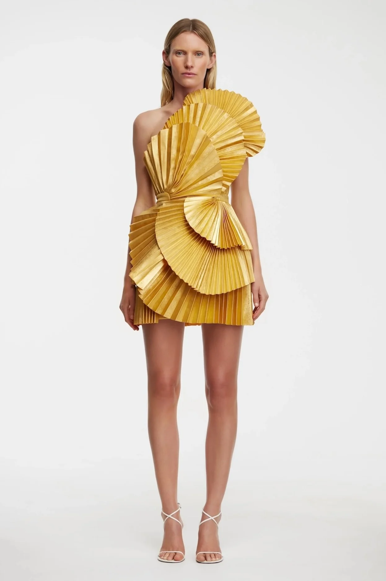 Abbotsford Mini Dress HONEY  GOLD METALLIC