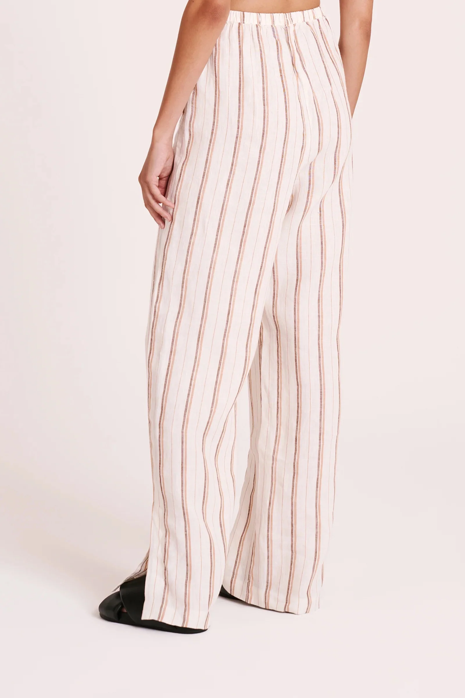 Aisha Linen Pant AMBER STRIPE - Image 5