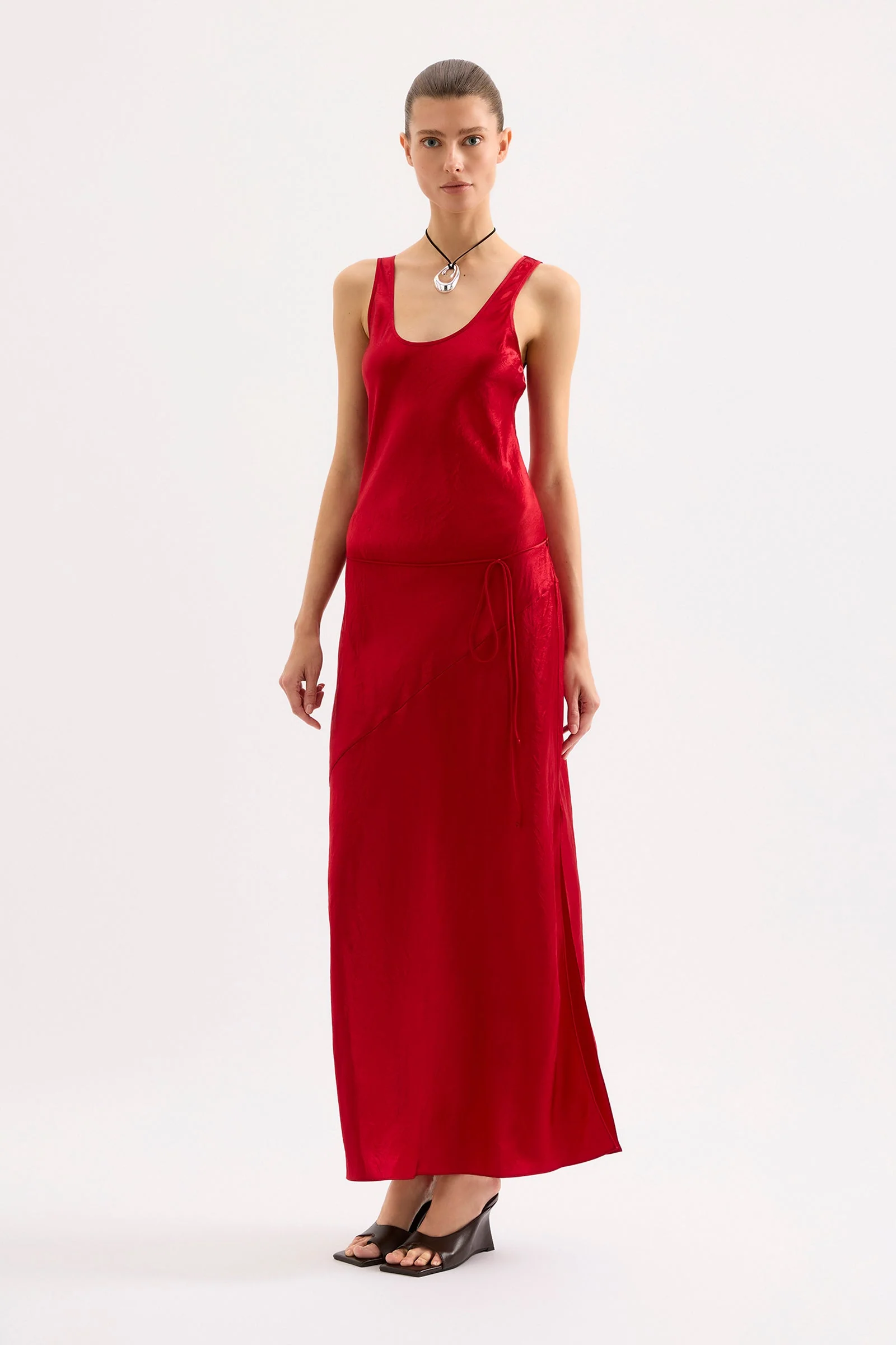 Allegra Slip Dress VERMILLION - Image 4