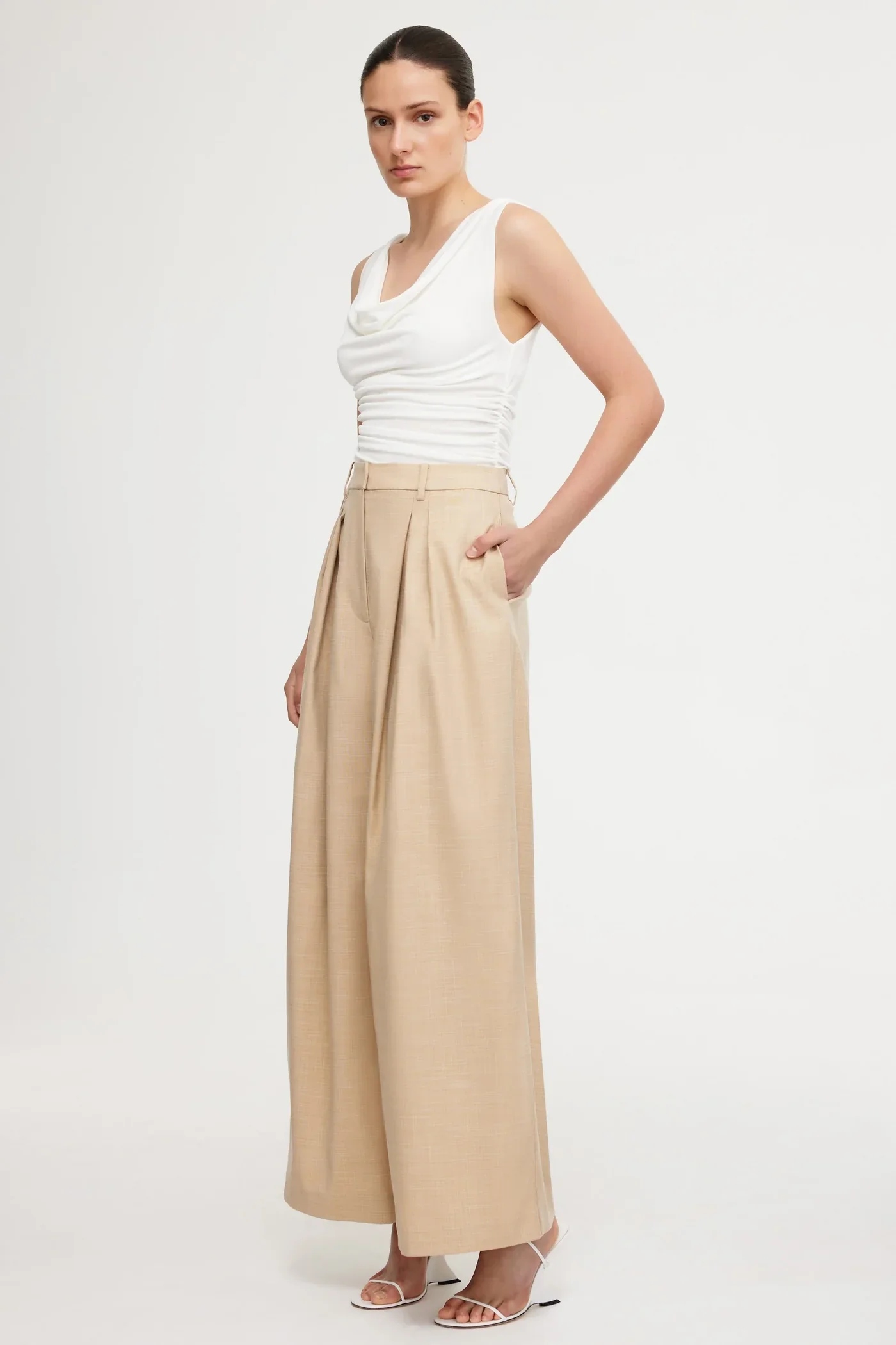 Aubrie Pant CAMEL - Image 2