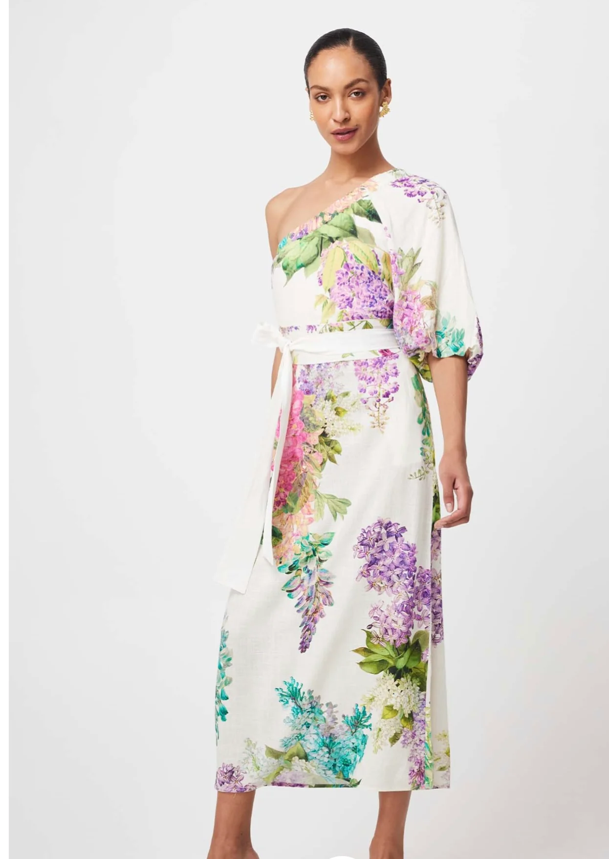 Bahia One Shoulder Dress WISTERIA ALBA - Image 10