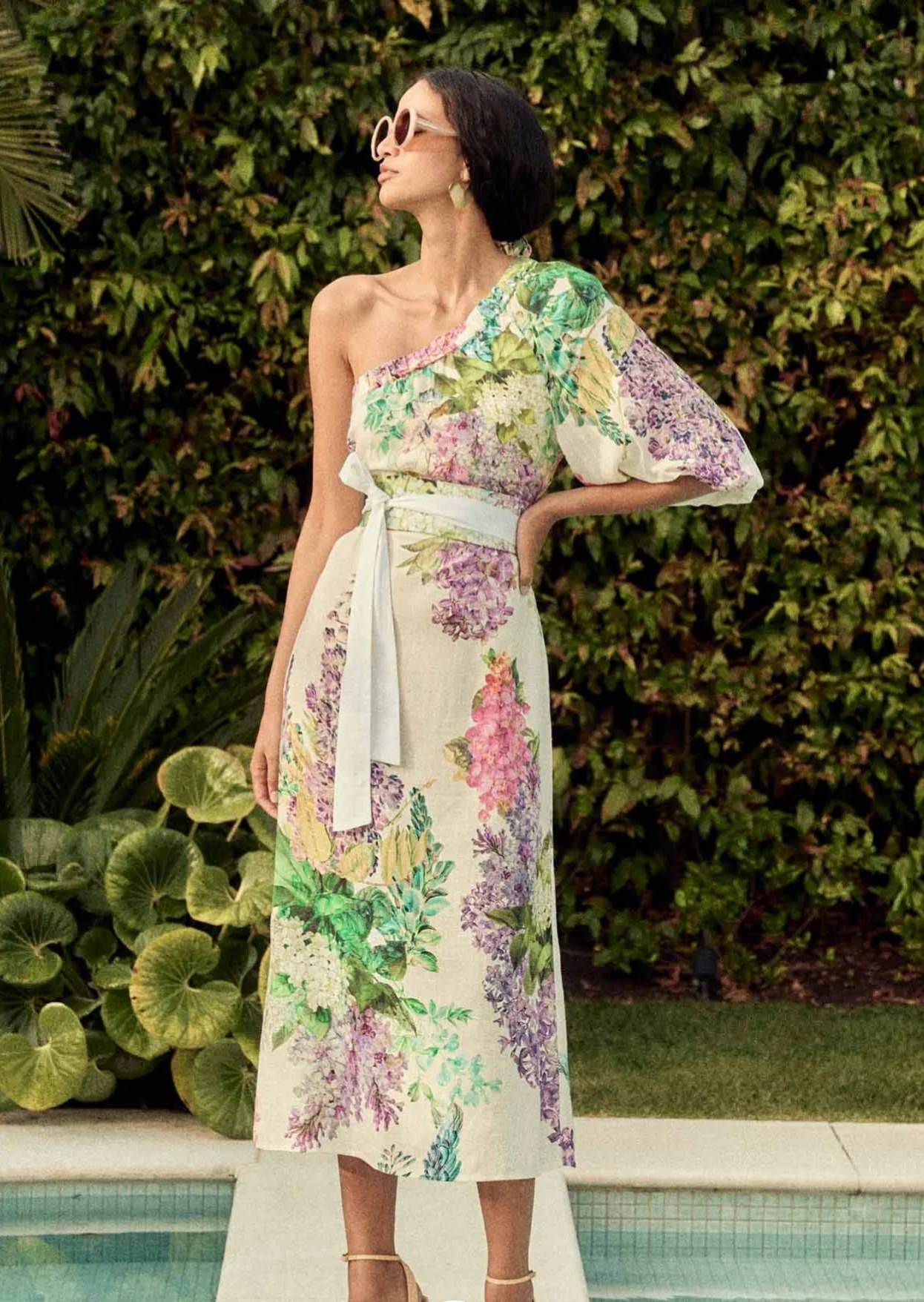 Bahia One Shoulder Dress WISTERIA ALBA - Image 2