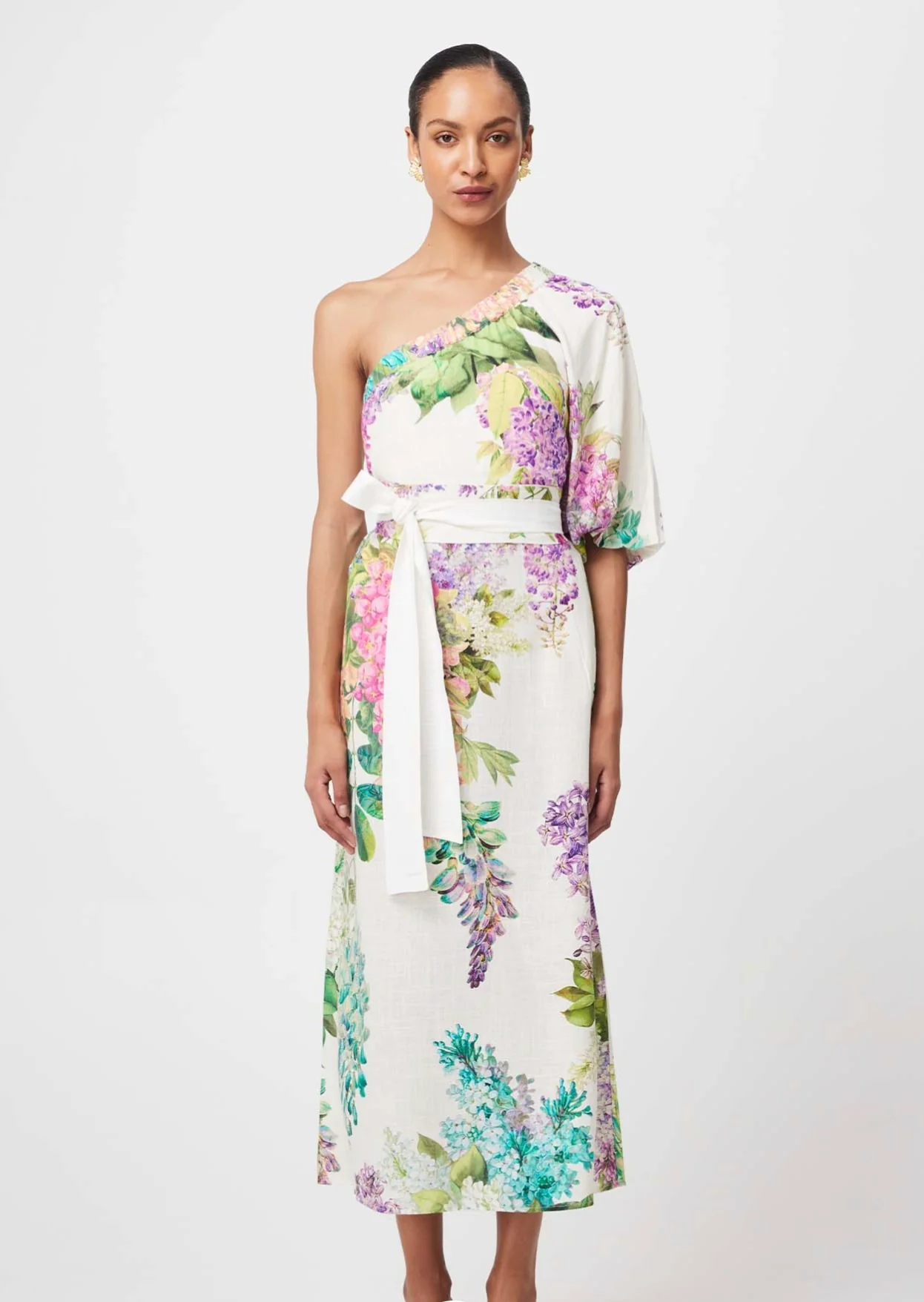 Bahia One Shoulder Dress WISTERIA ALBA - Image 6