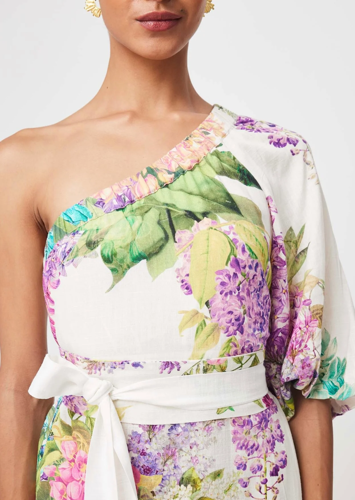 Bahia One Shoulder Dress WISTERIA ALBA - Image 9