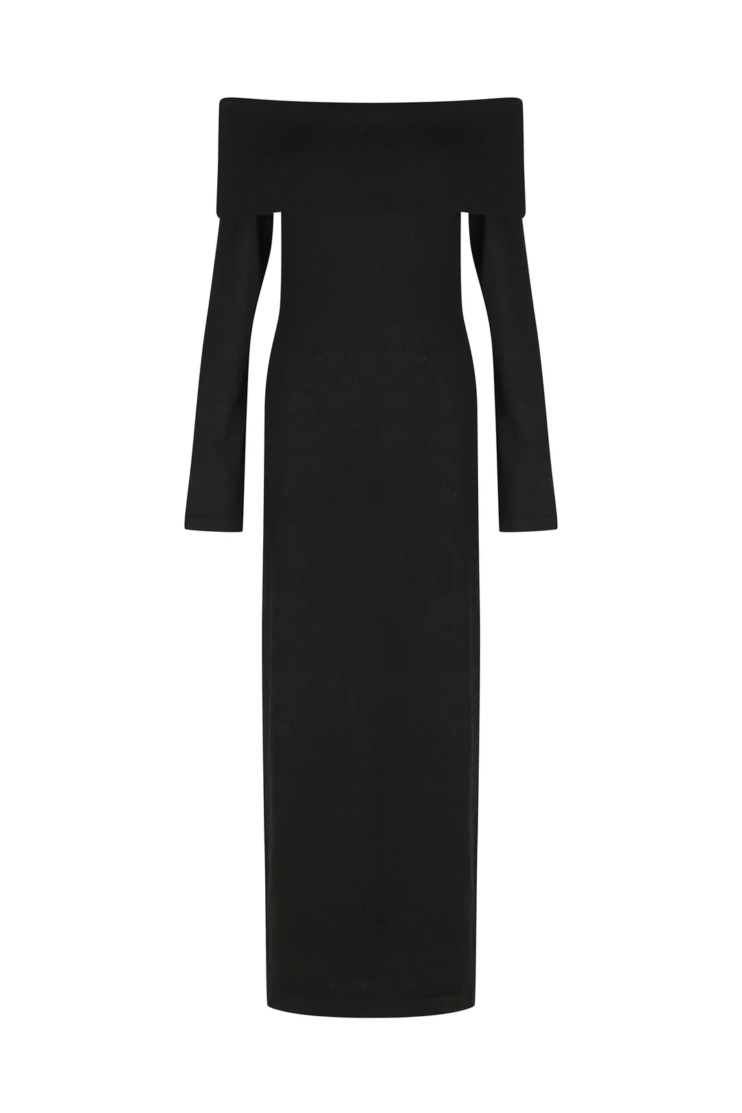 Belair Knit Midi Dress BLACK - Image 9