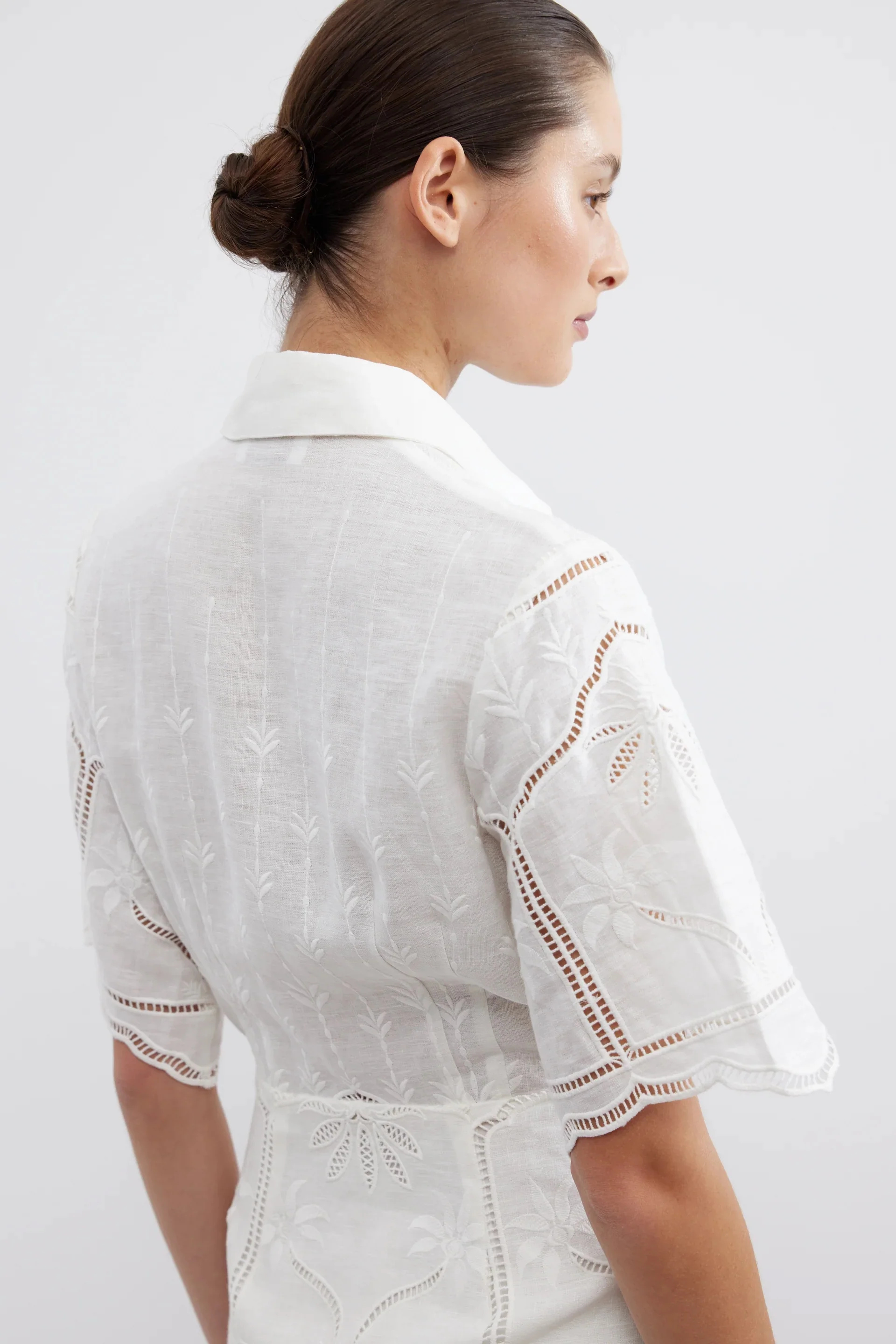 Bonita Shirt Dress WHITE - Image 6
