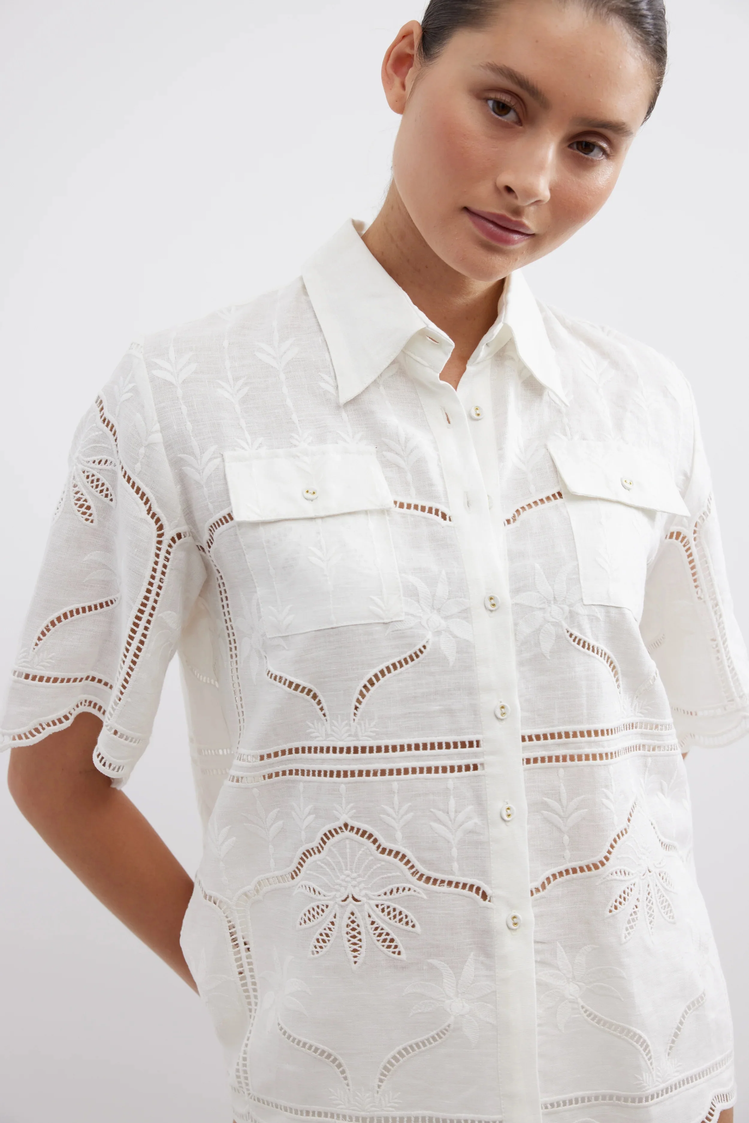 Bonita Shirt WHITE - Image 7