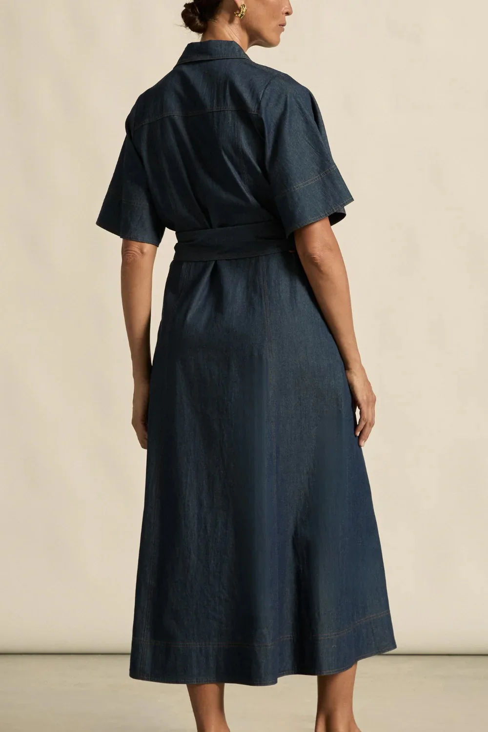 Cameo Dress DARK CHAMRAY - Image 5