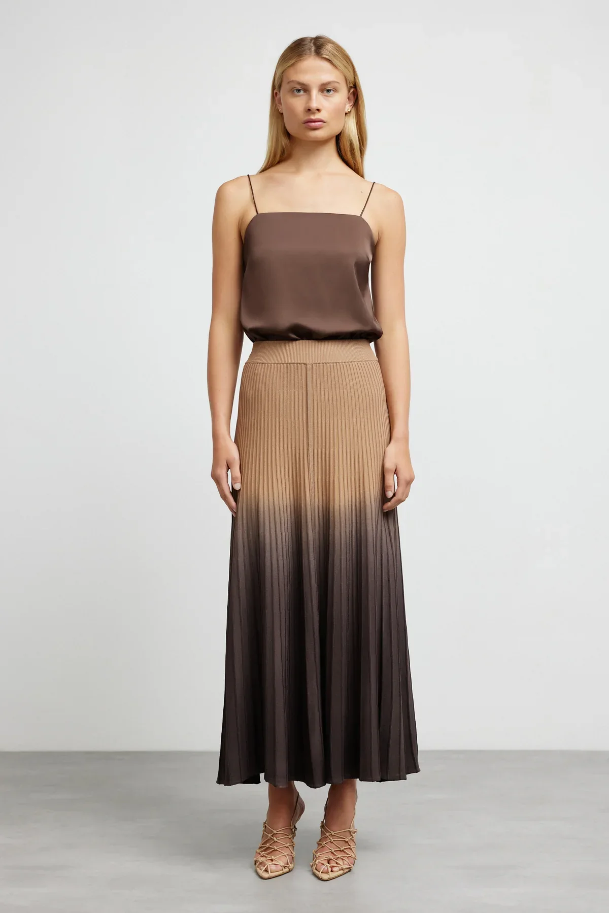 Cassandra Skirt Chocolate Ombre