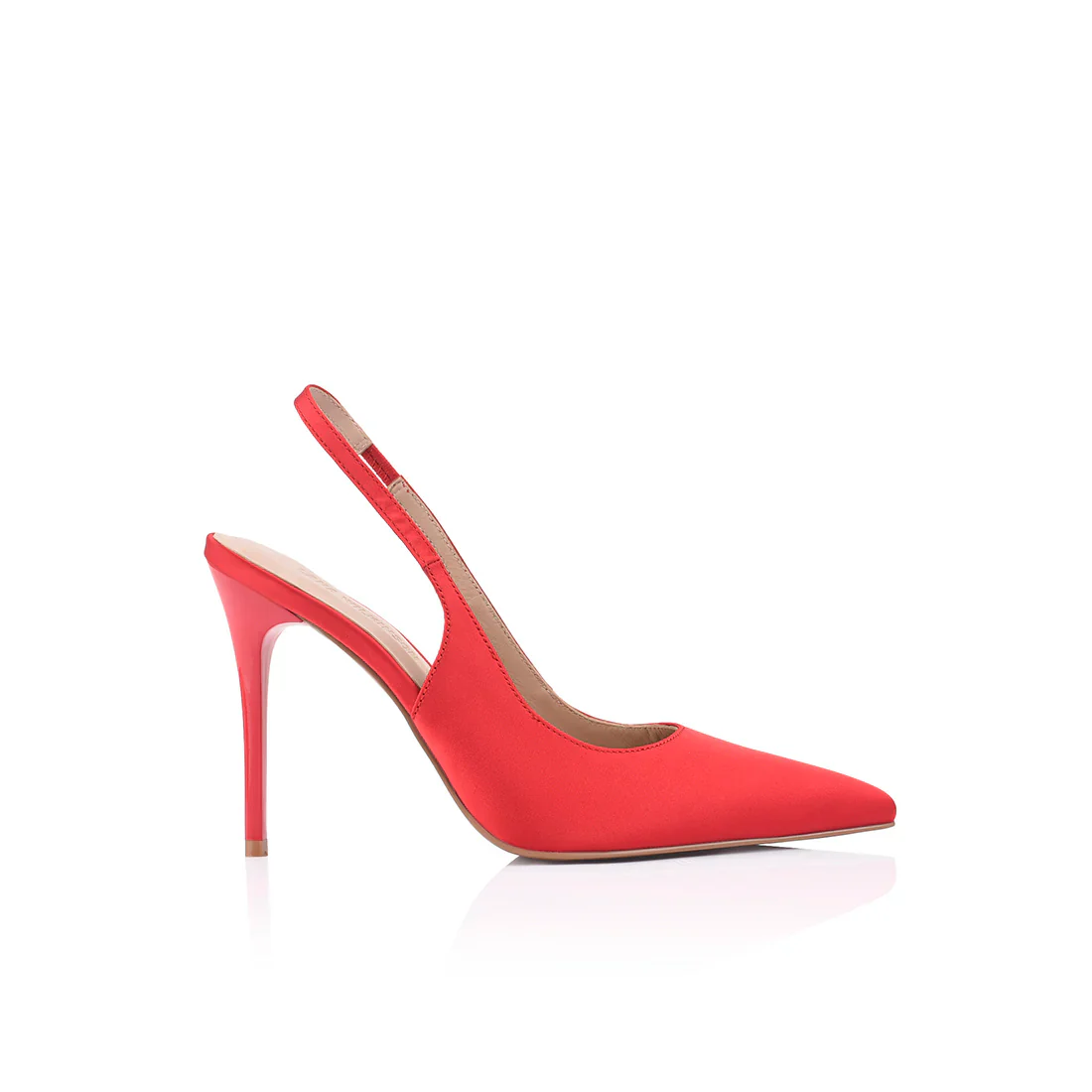Charlize Pump RED SATIN - Image 3
