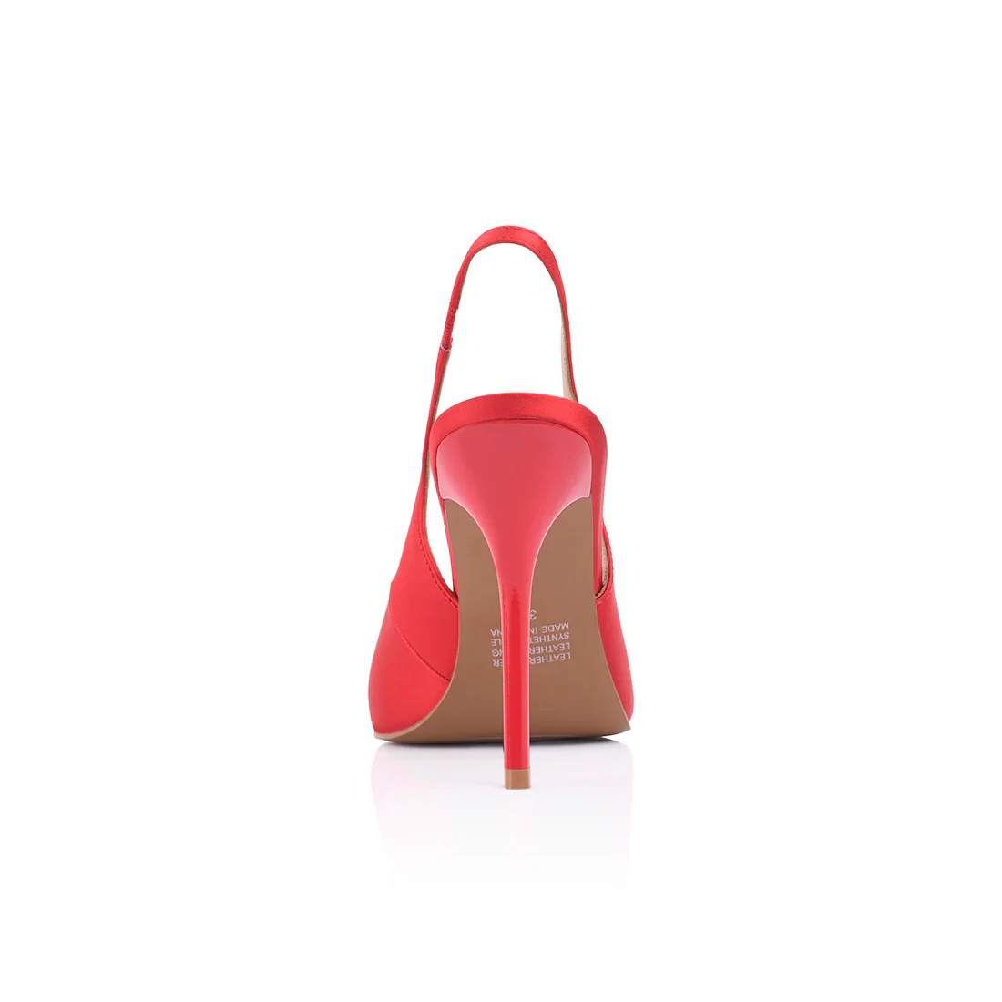 Charlize Pump RED SATIN - Image 4