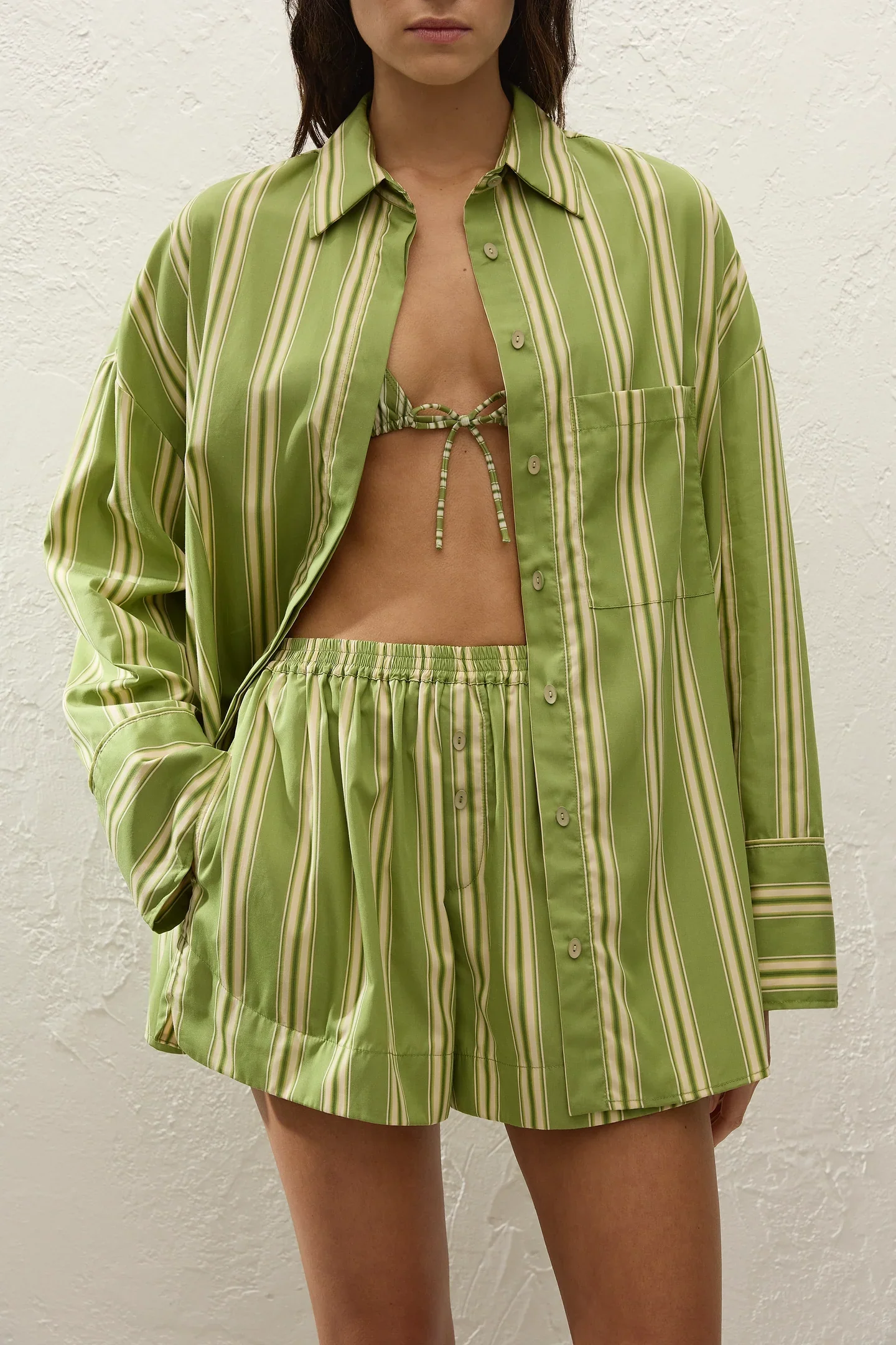 Clemente Shirt OMBRE STRIPE JUNIPER - Image 2