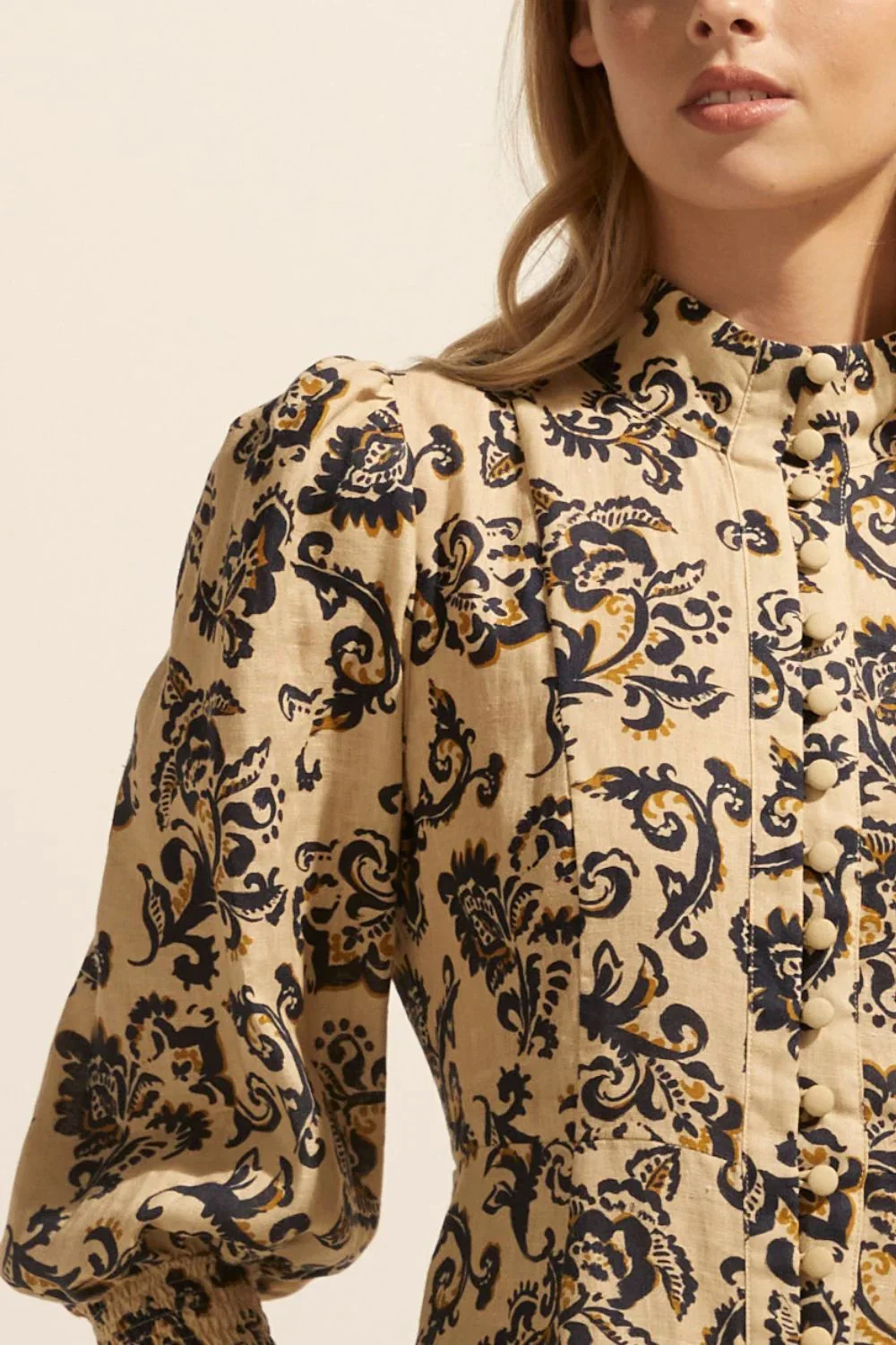 Crave Dress OCHRE FLORAL - Image 2
