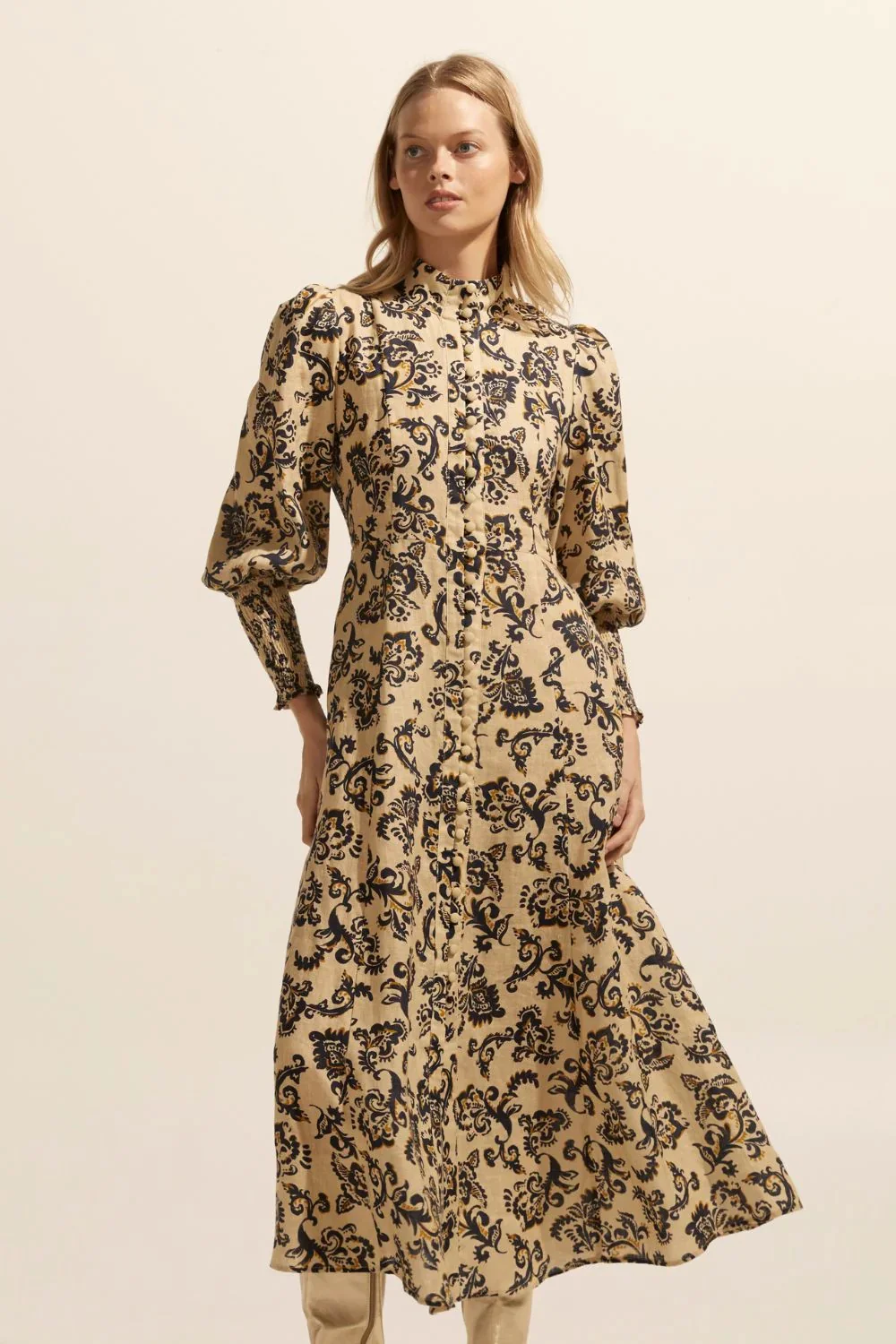 Crave Dress OCHRE FLORAL - Image 3