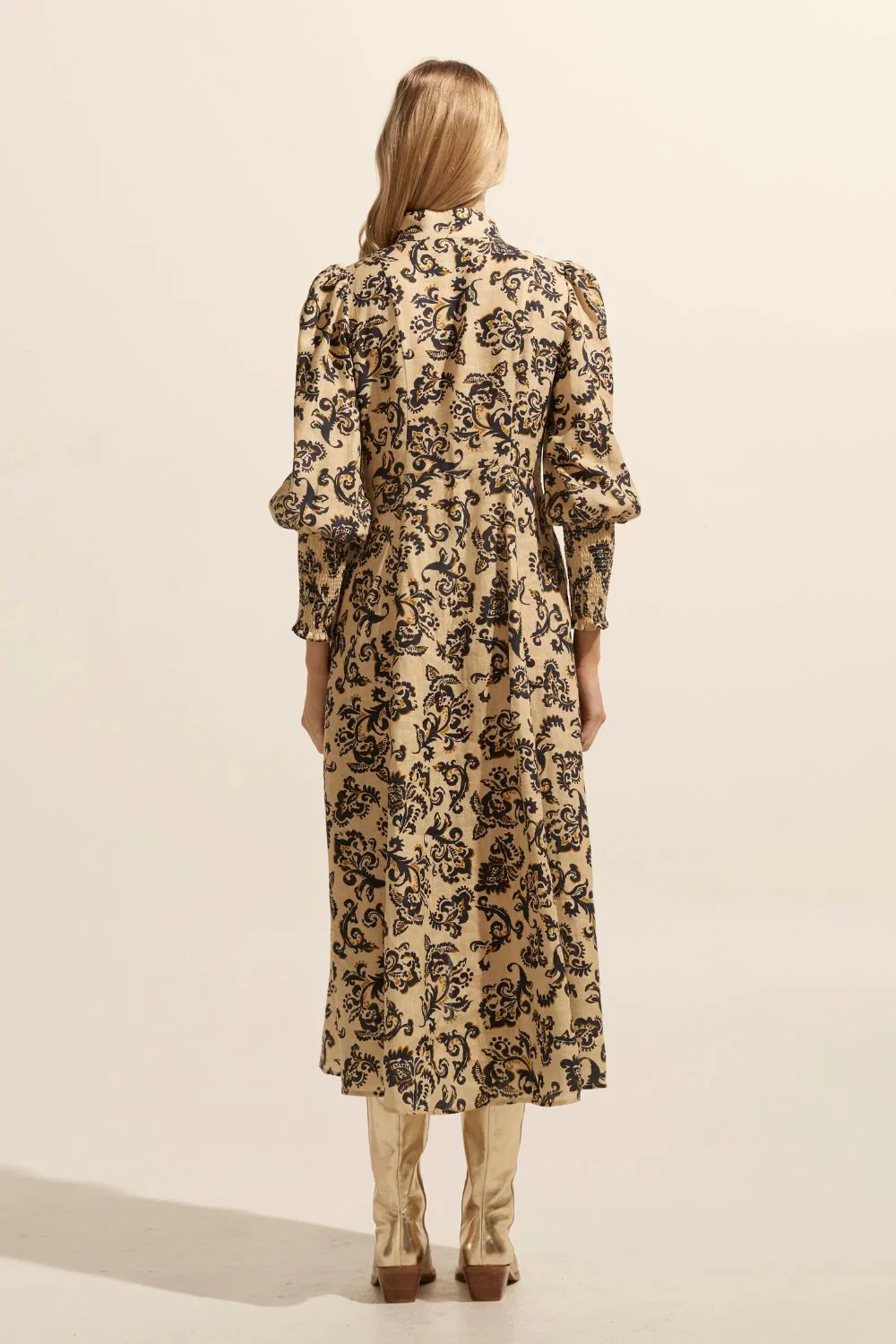 Crave Dress OCHRE FLORAL - Image 6