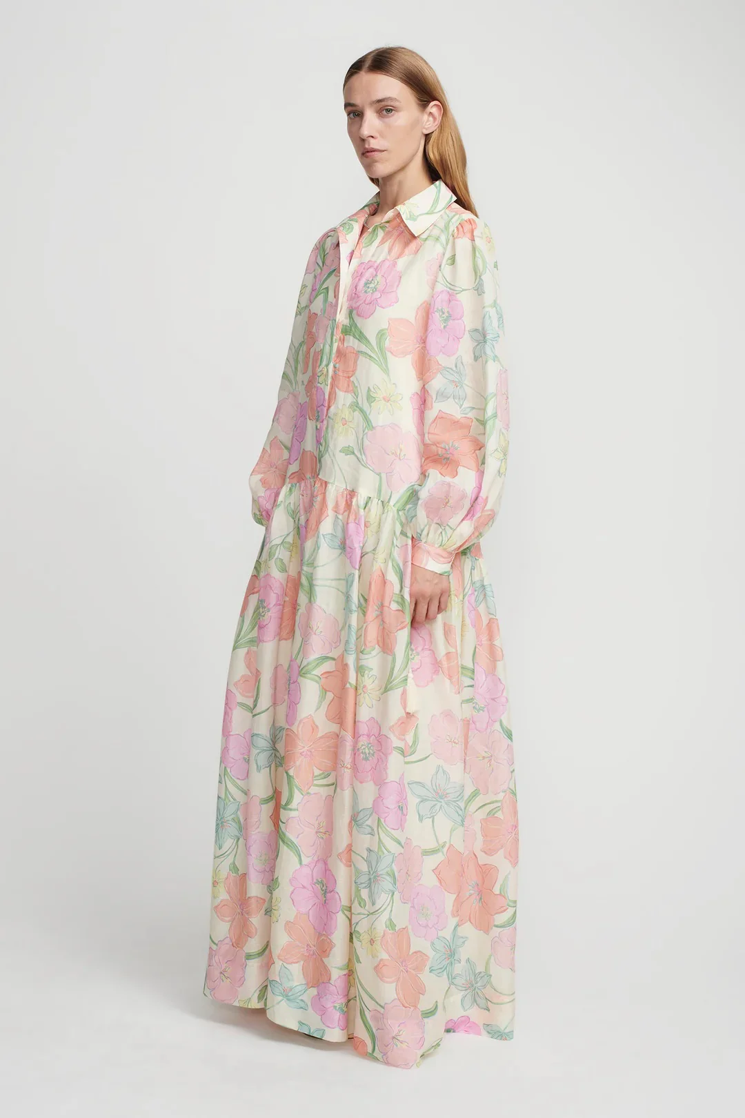 Delia Shirt Dress FLOWER MARKET - Image 3