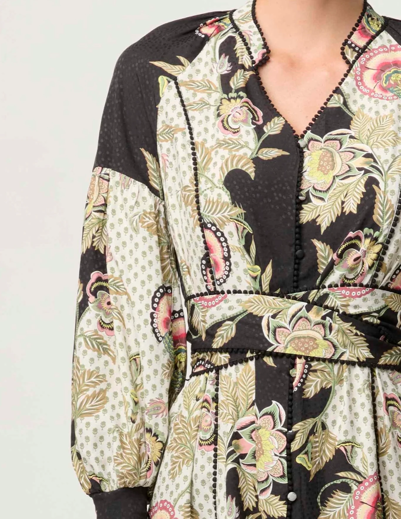 Emersyn Linen Viscose Dress MARIPOSA NERO - Image 3