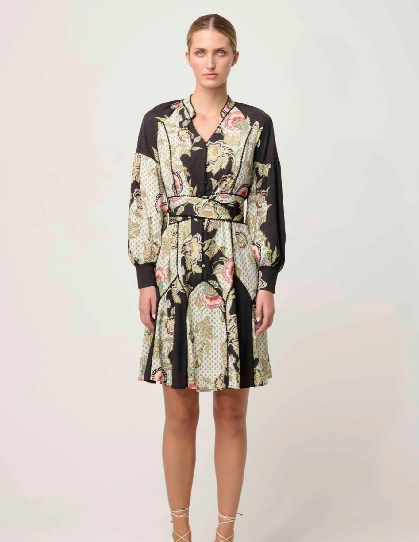 Emersyn Linen Viscose Dress MARIPOSA NERO - Image 4