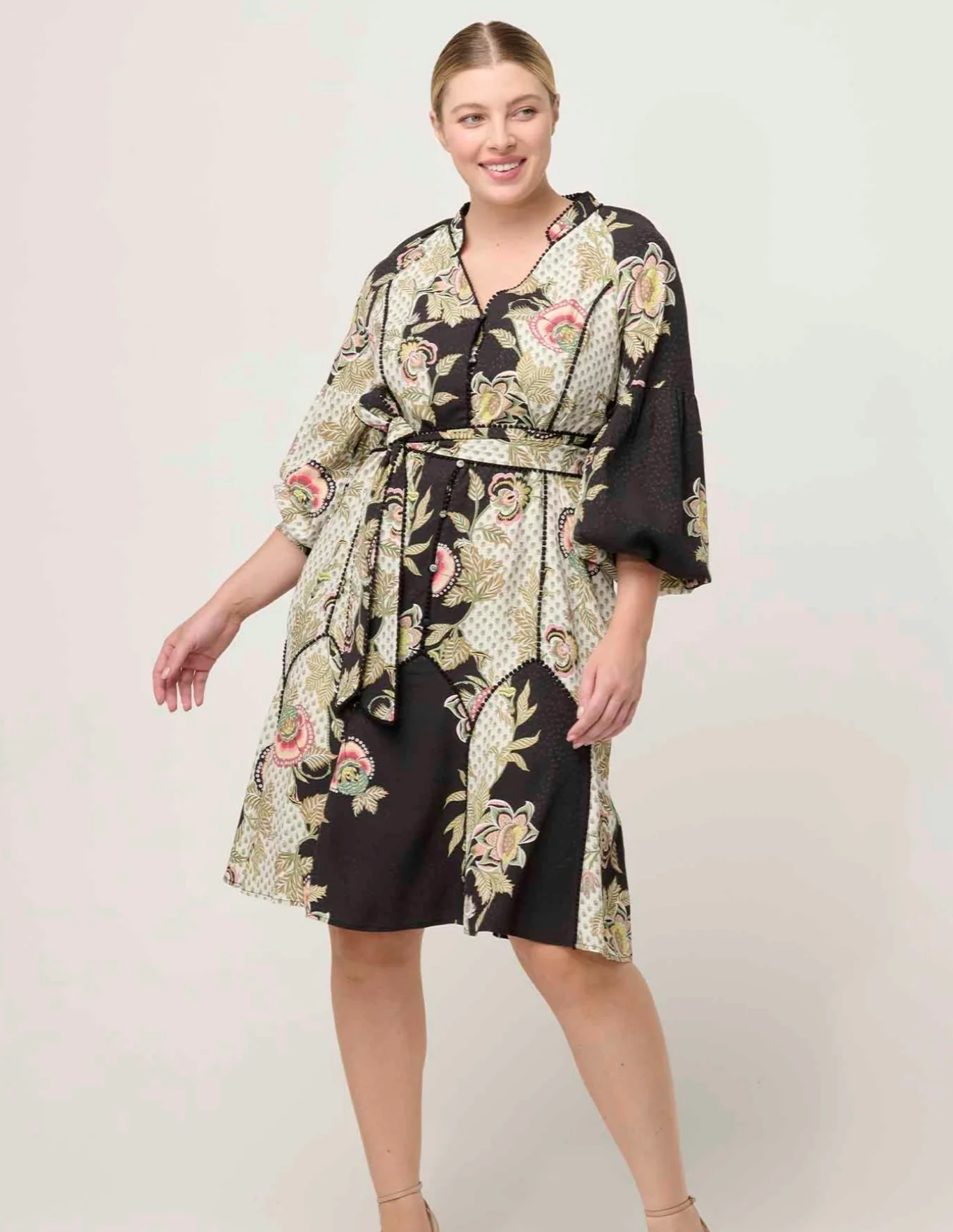 Emersyn Linen Viscose Dress MARIPOSA NERO - Image 7
