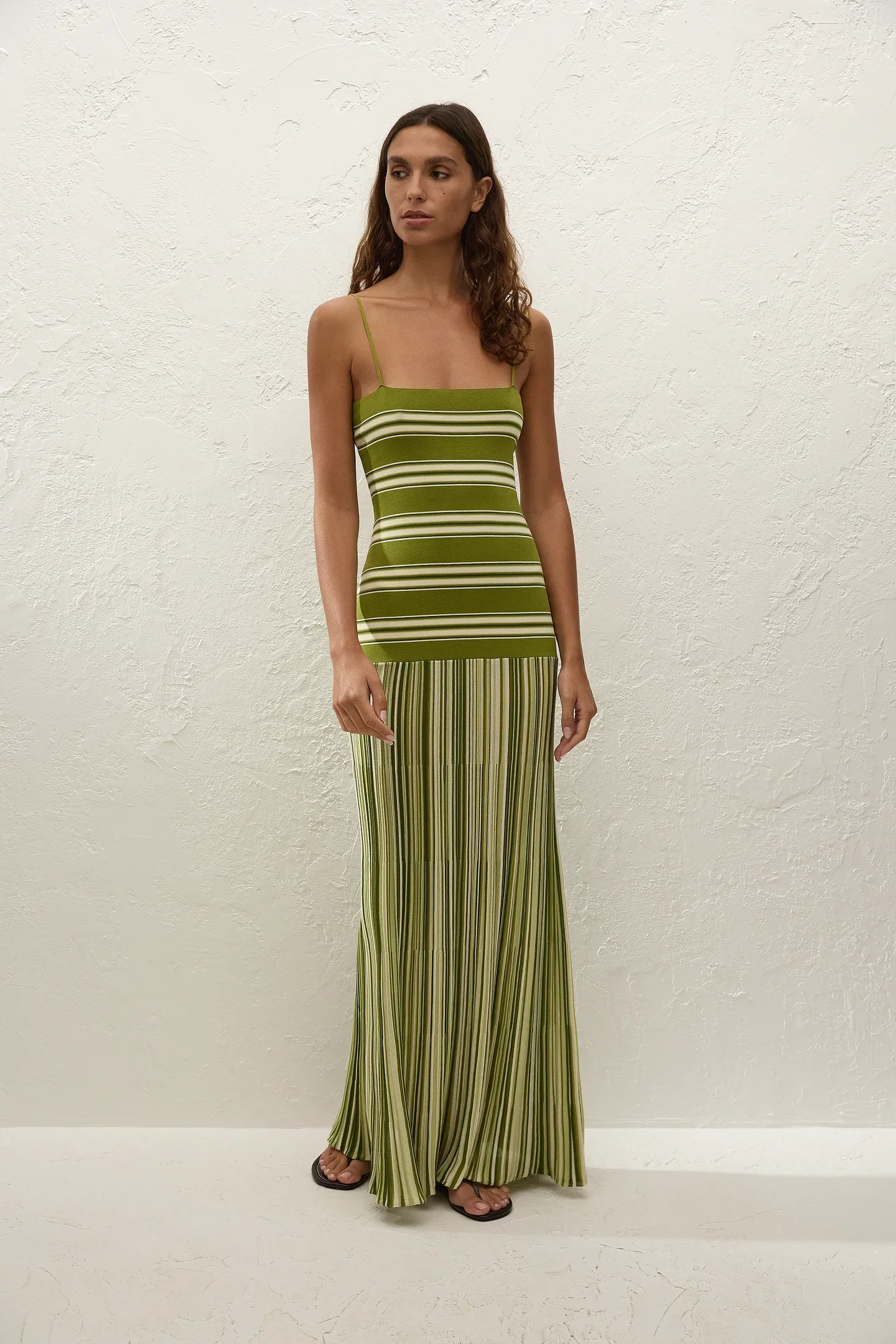 Essenia Knit Dress OMBRE STRIPE MACRO JUNIPER - Image 3