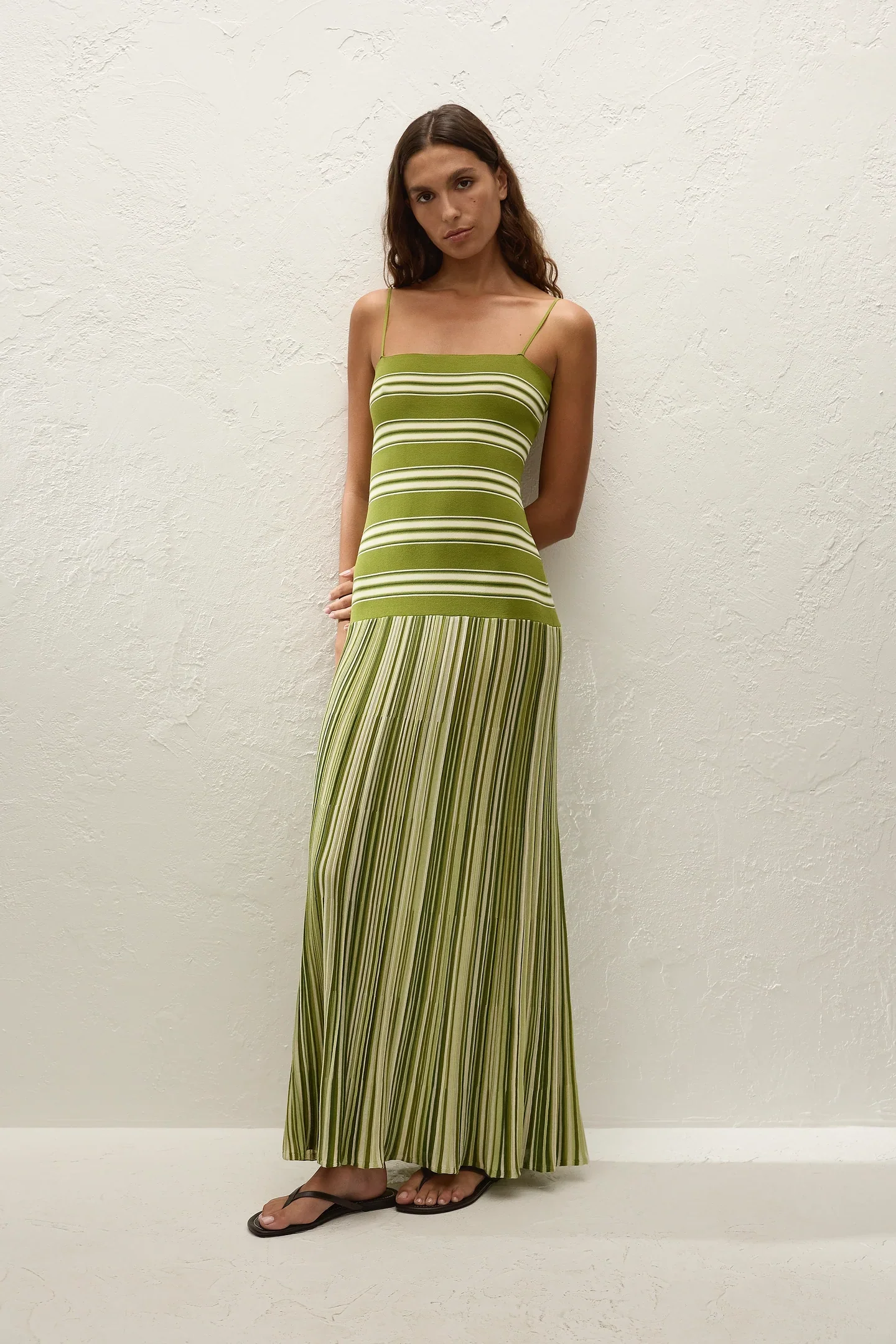 Essenia Knit Dress OMBRE STRIPE MACRO JUNIPER - Image 4