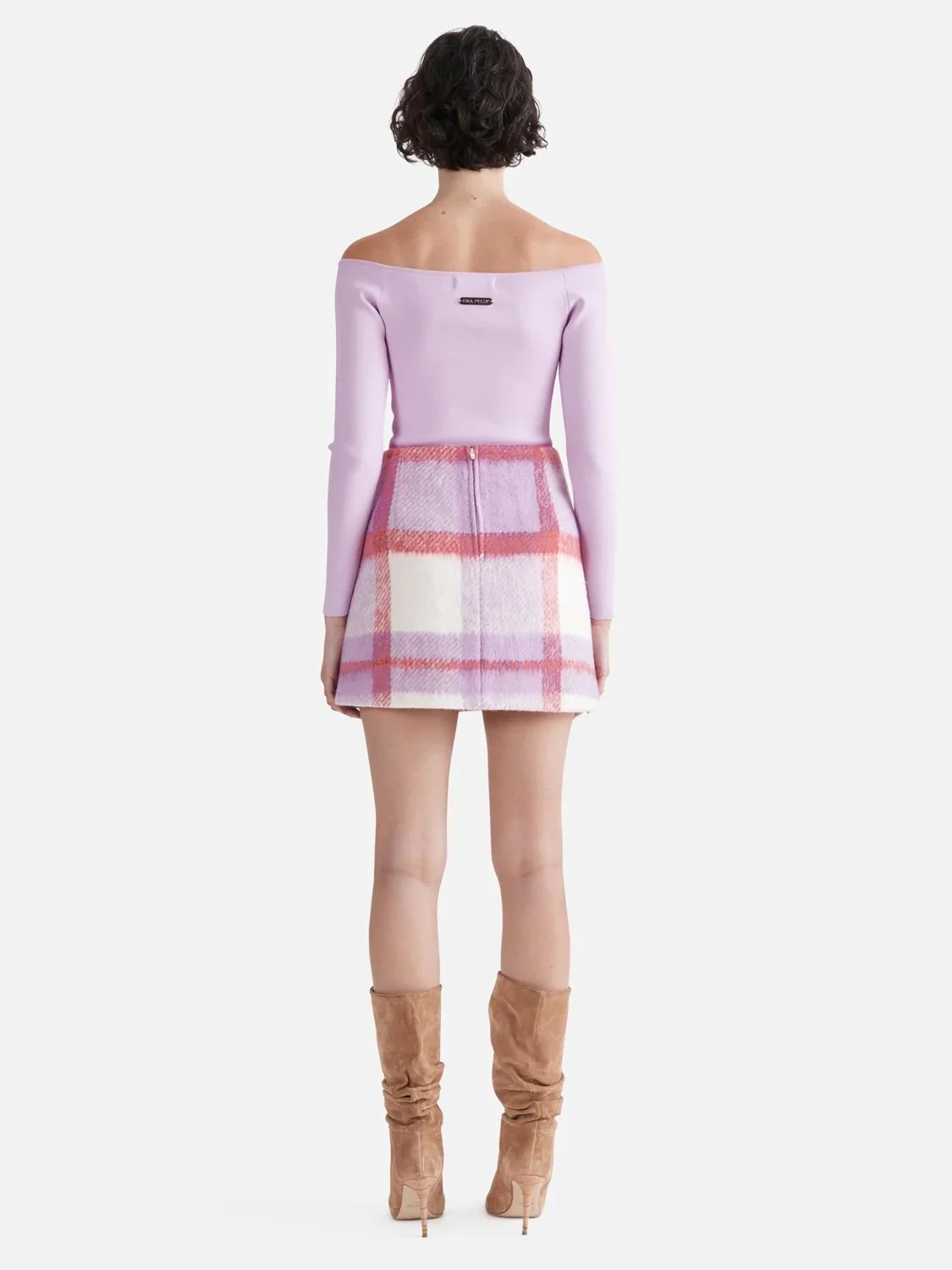 Evie Luxe Knit Long Sleeve Top Orchid - Image 3