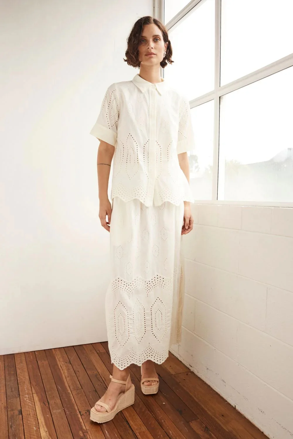 Fond Skirt CREAM BRODERIE - Image 7