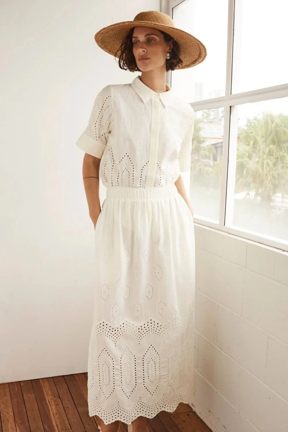 Fond Skirt CREAM BRODERIE - Image 8