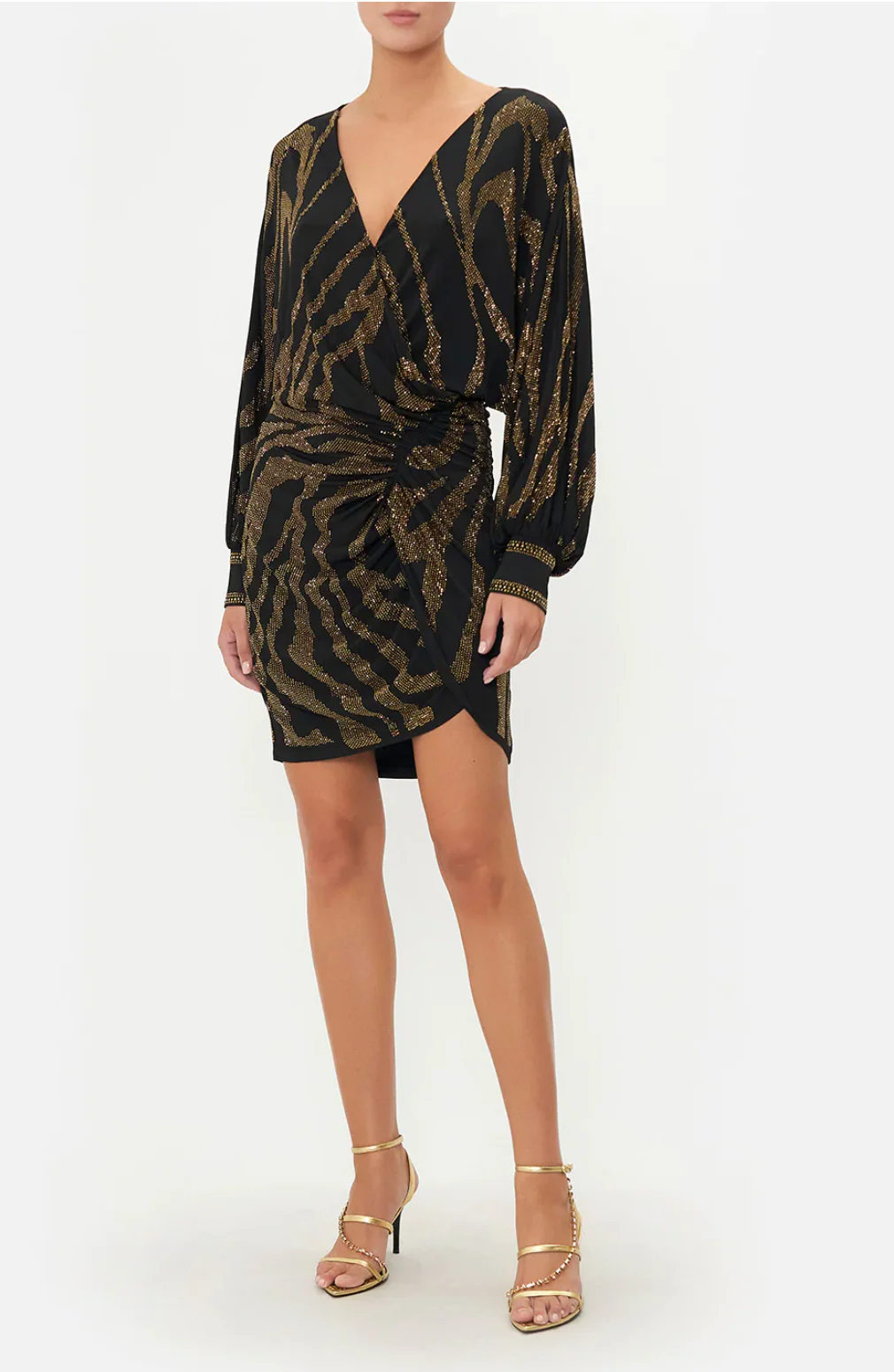 Gathered Mini Jersey Dress Tame My Tiger