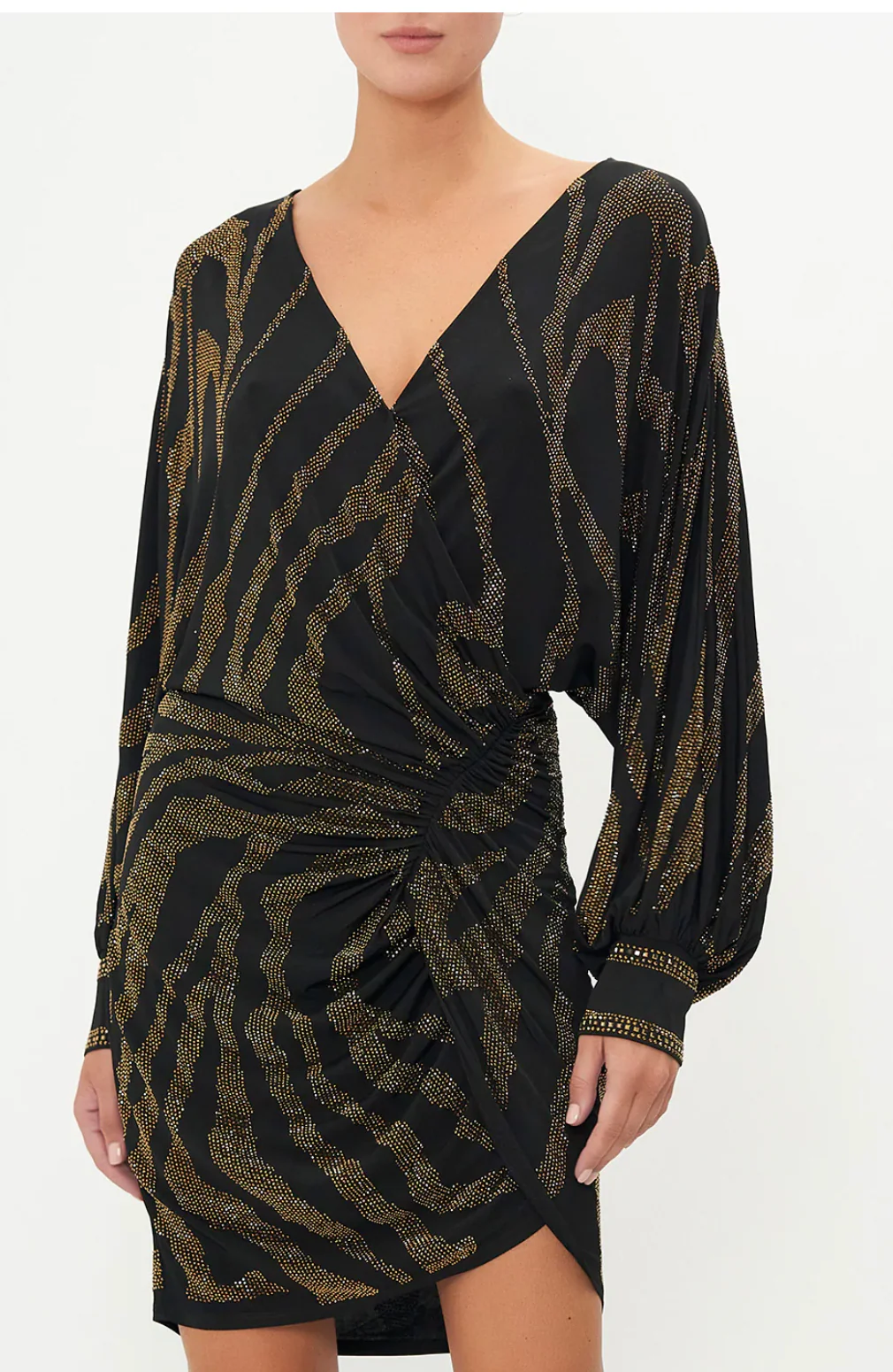 Gathered Mini Jersey Dress Tame My Tiger - Image 4