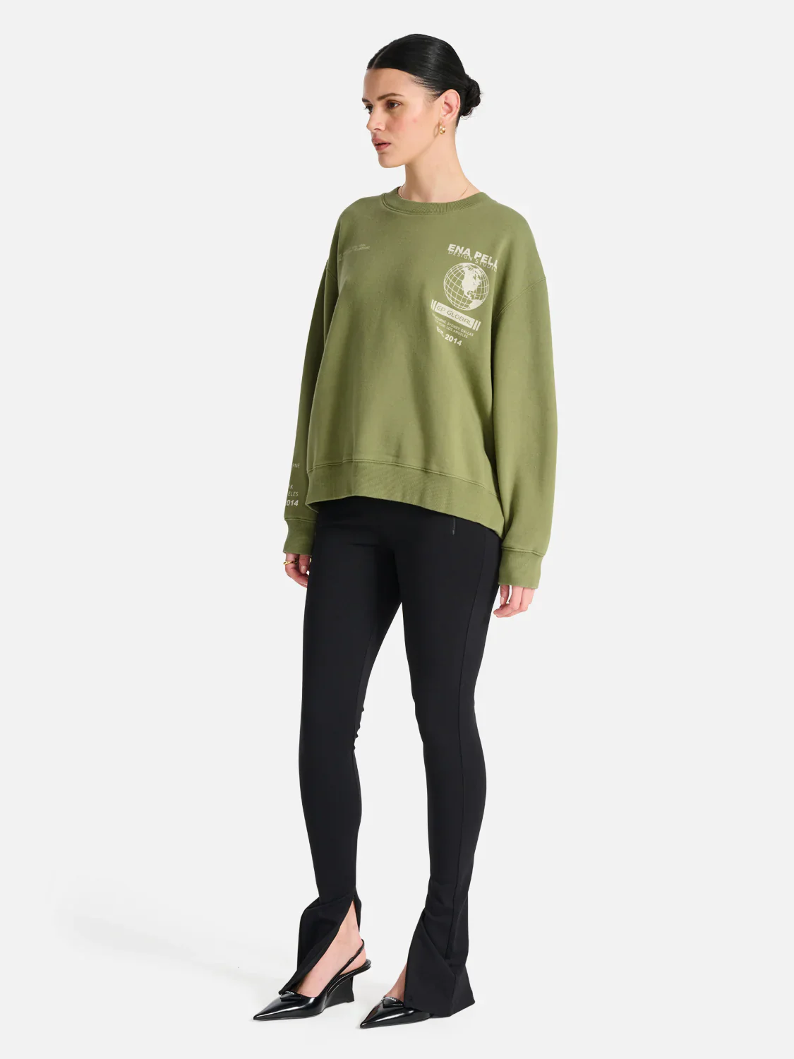 Global Oversized Sweater Washed Iguana - Image 3