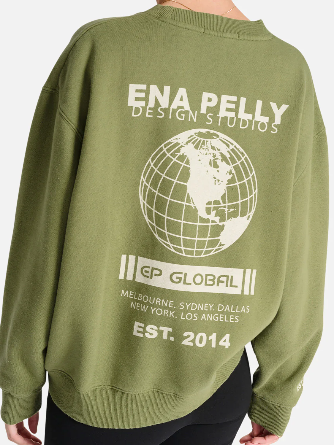 Global Oversized Sweater Washed Iguana - Image 4
