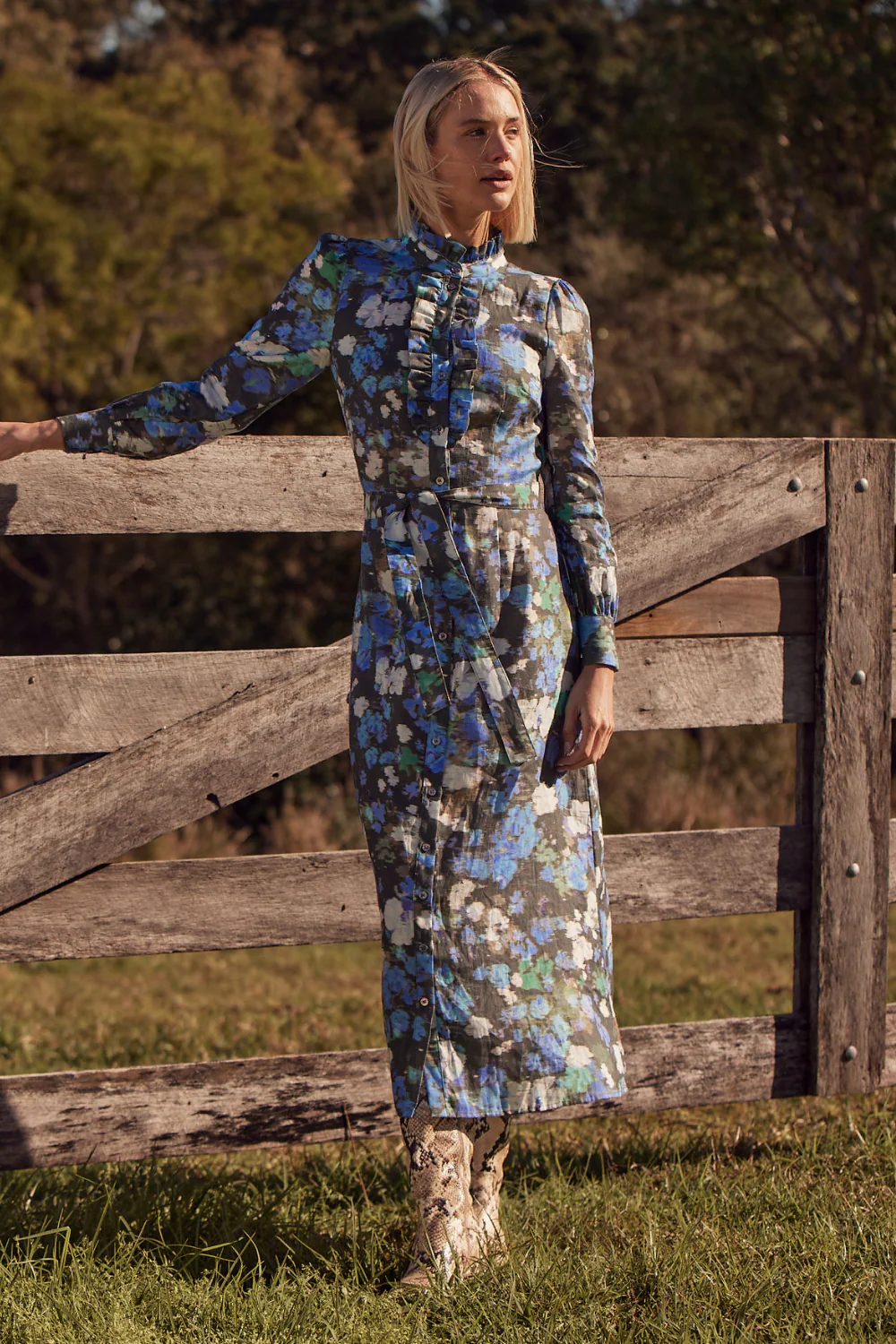 Graduate Dress FOREST BLUR