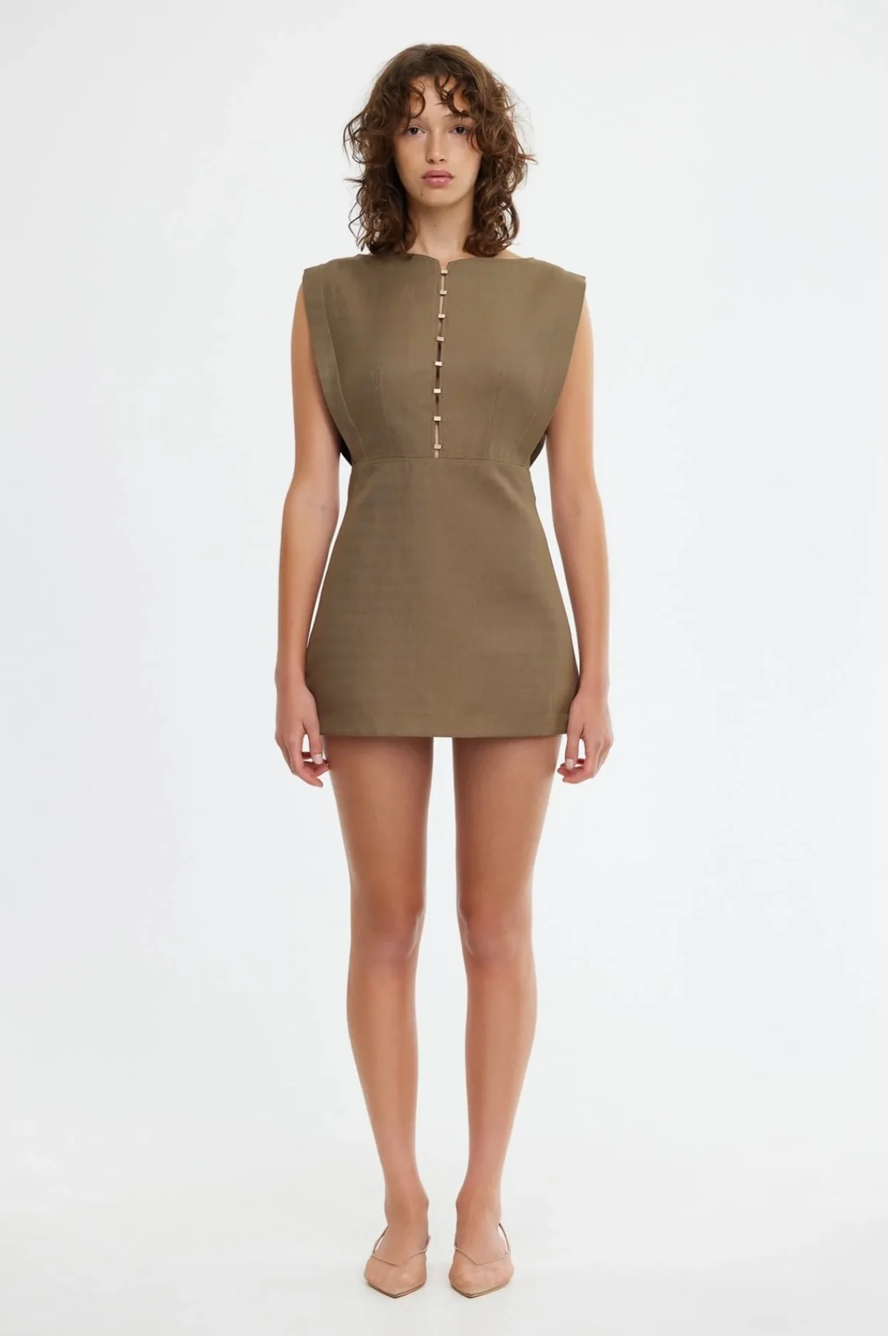 Grindale Mini Dress STORM GREEN