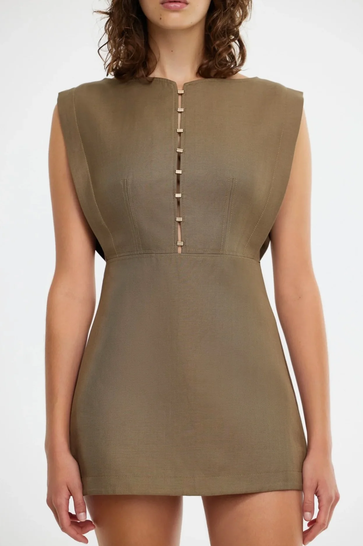 Grindale Mini Dress STORM GREEN - Image 4