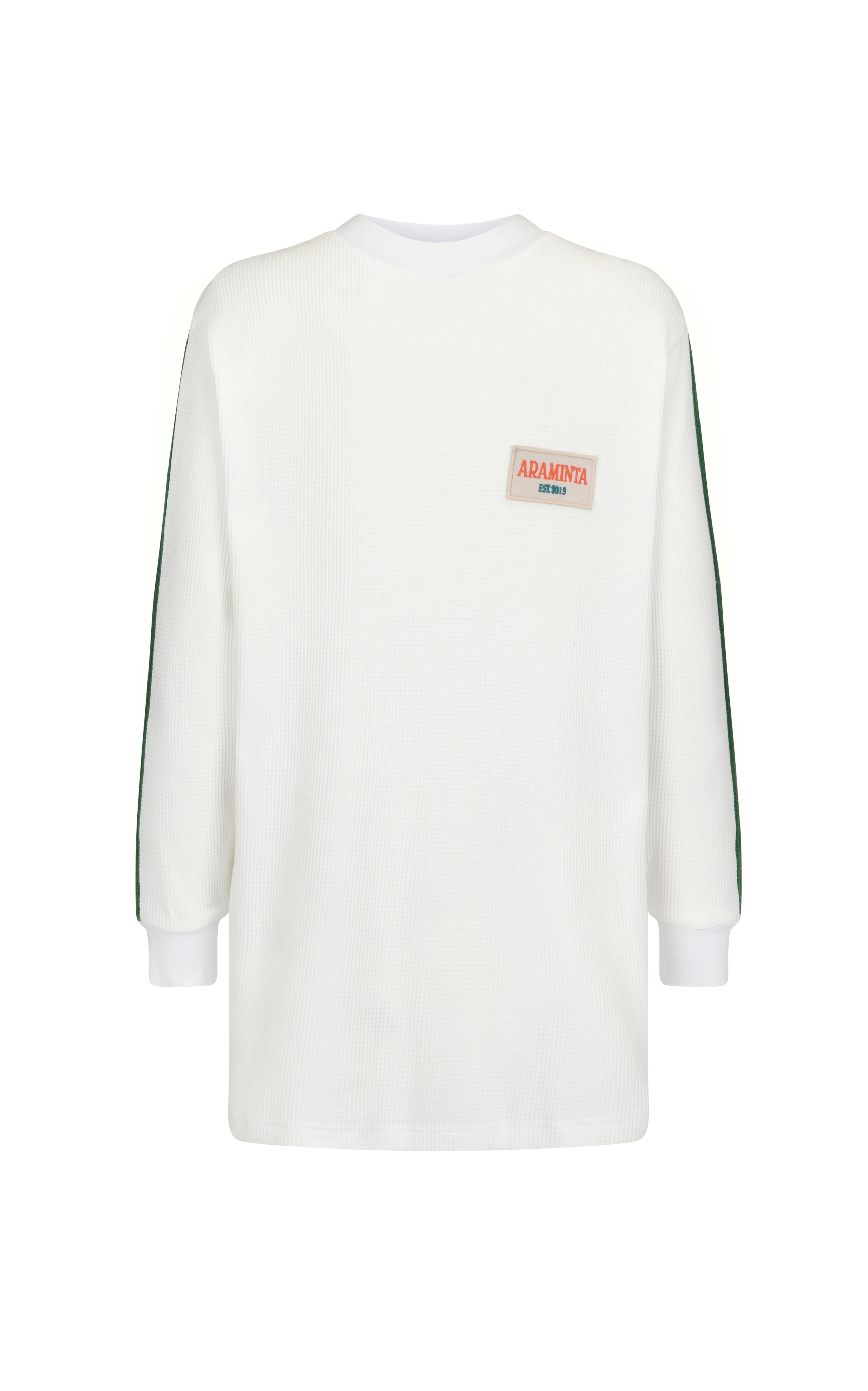 GT Long Sleeve Waffle Top WHITE - Image 8