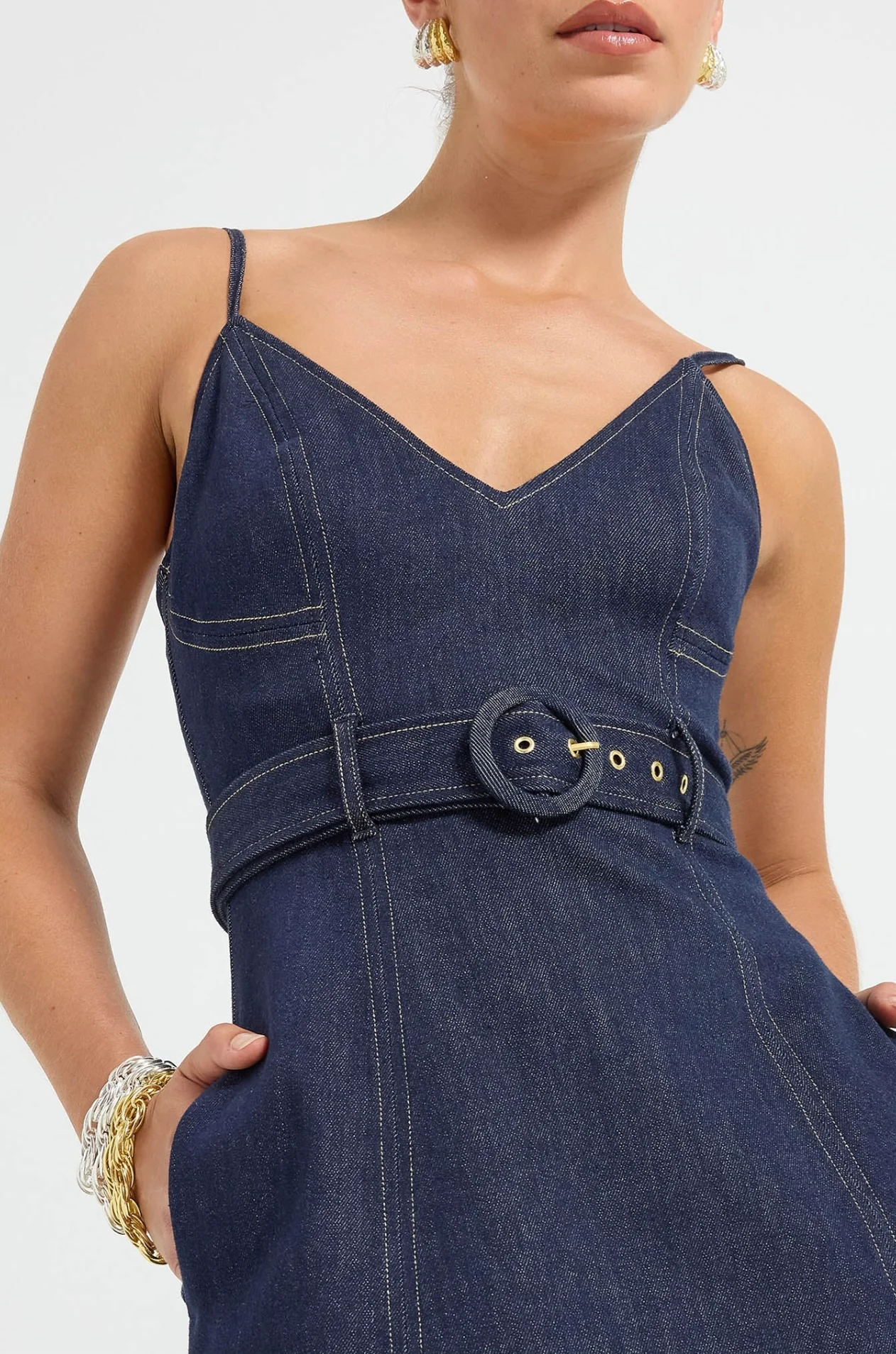 Indie Flared Midi INDIGO - Image 4