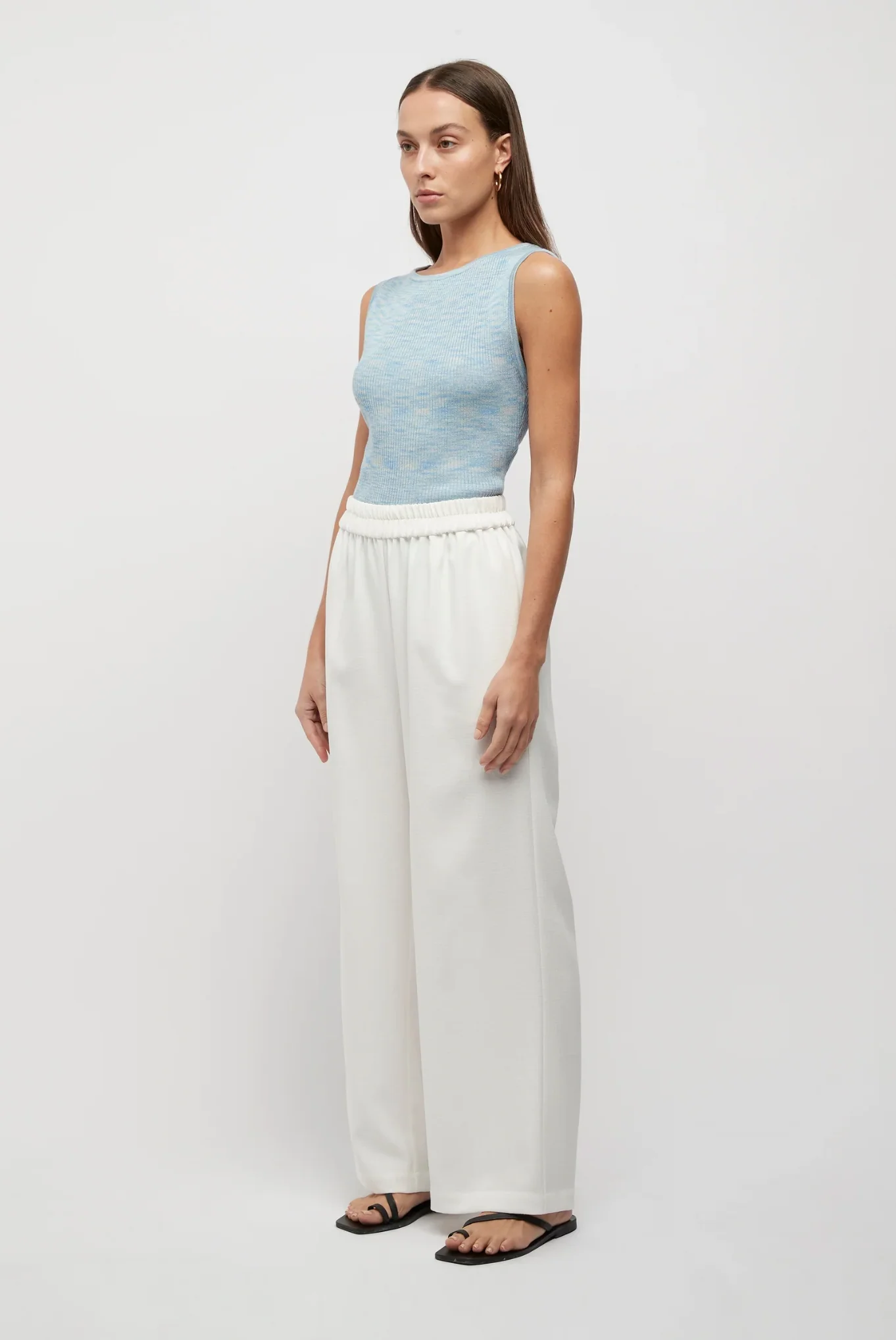 Joyce Knitted Top Powder Blue - Image 3