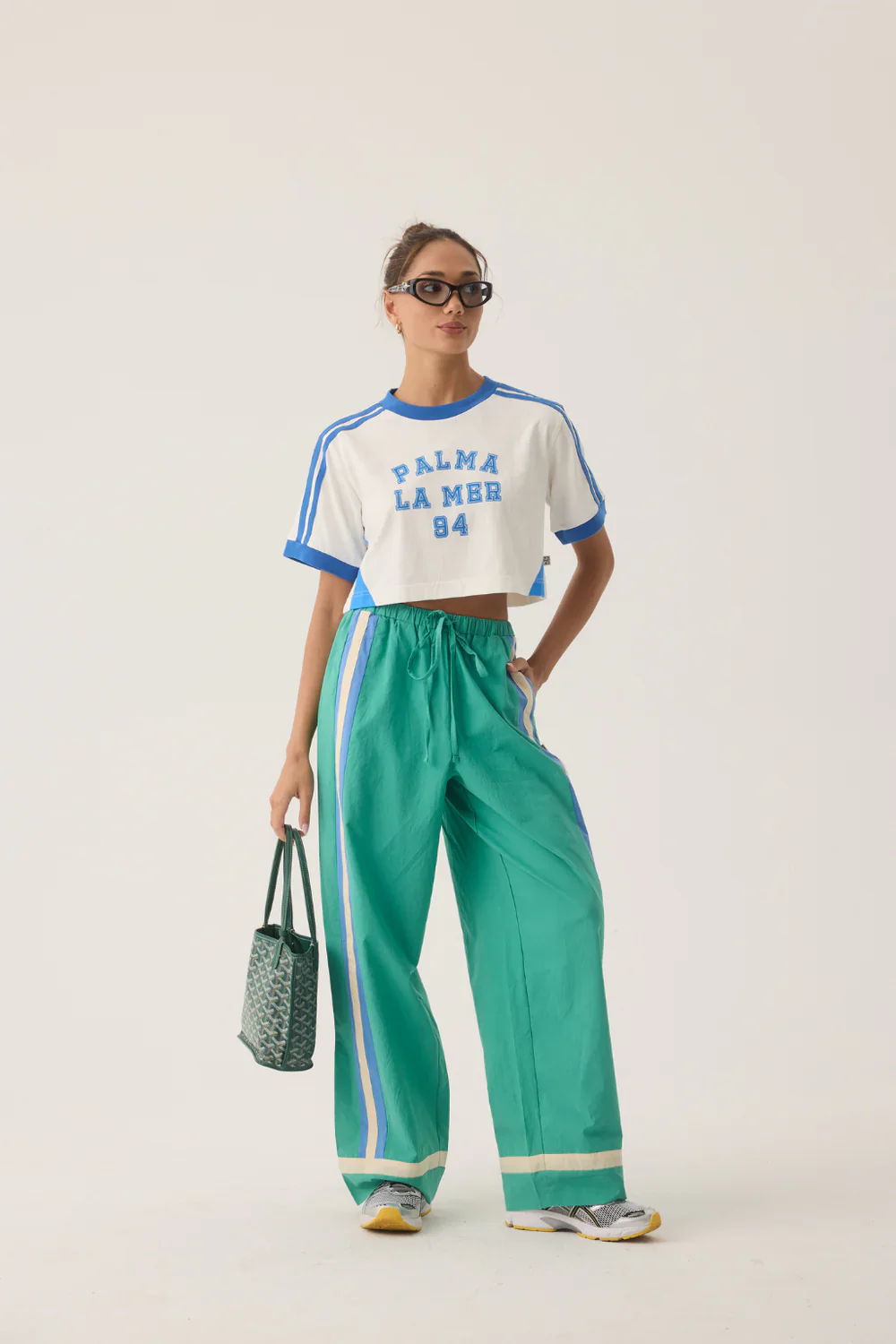 La Mer Stripe Pant JADE GREEN - Image 3