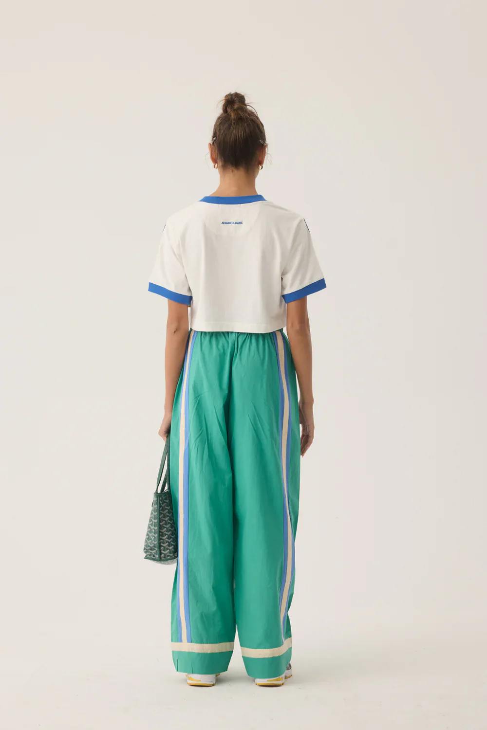 La Mer Stripe Pant JADE GREEN - Image 4
