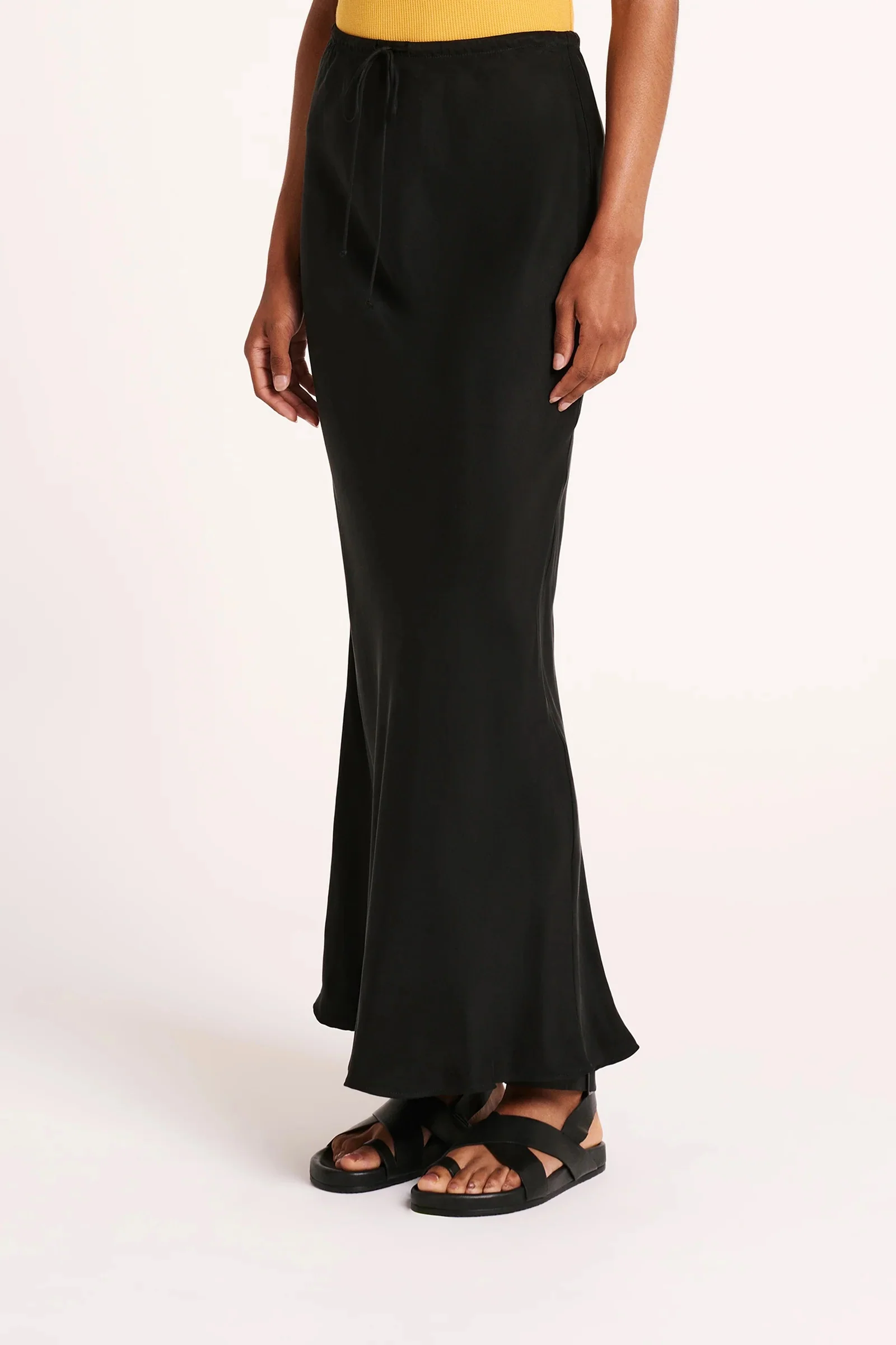 Lea Cupro Skirt BLACK - Image 4