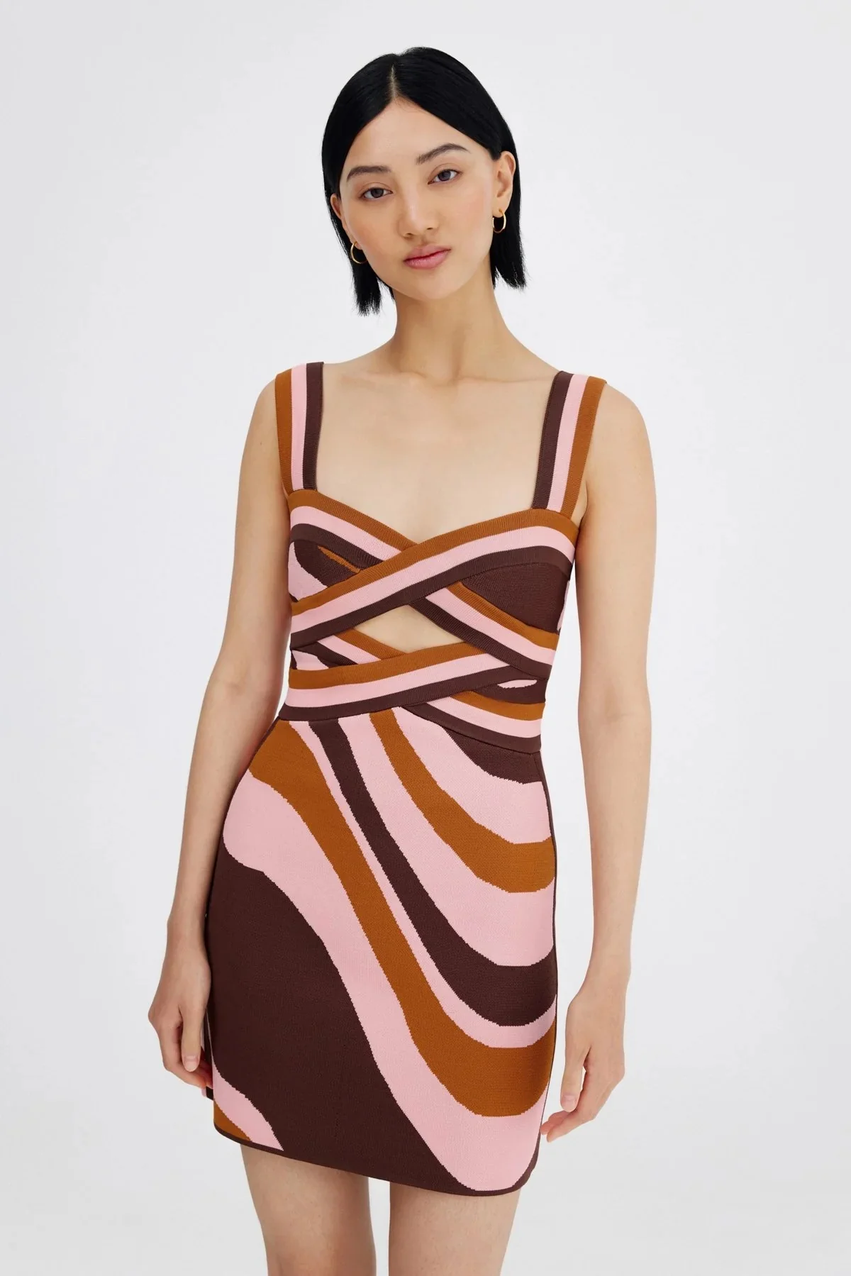 Leyla Mini Dress CHOCOLATE SWIRL