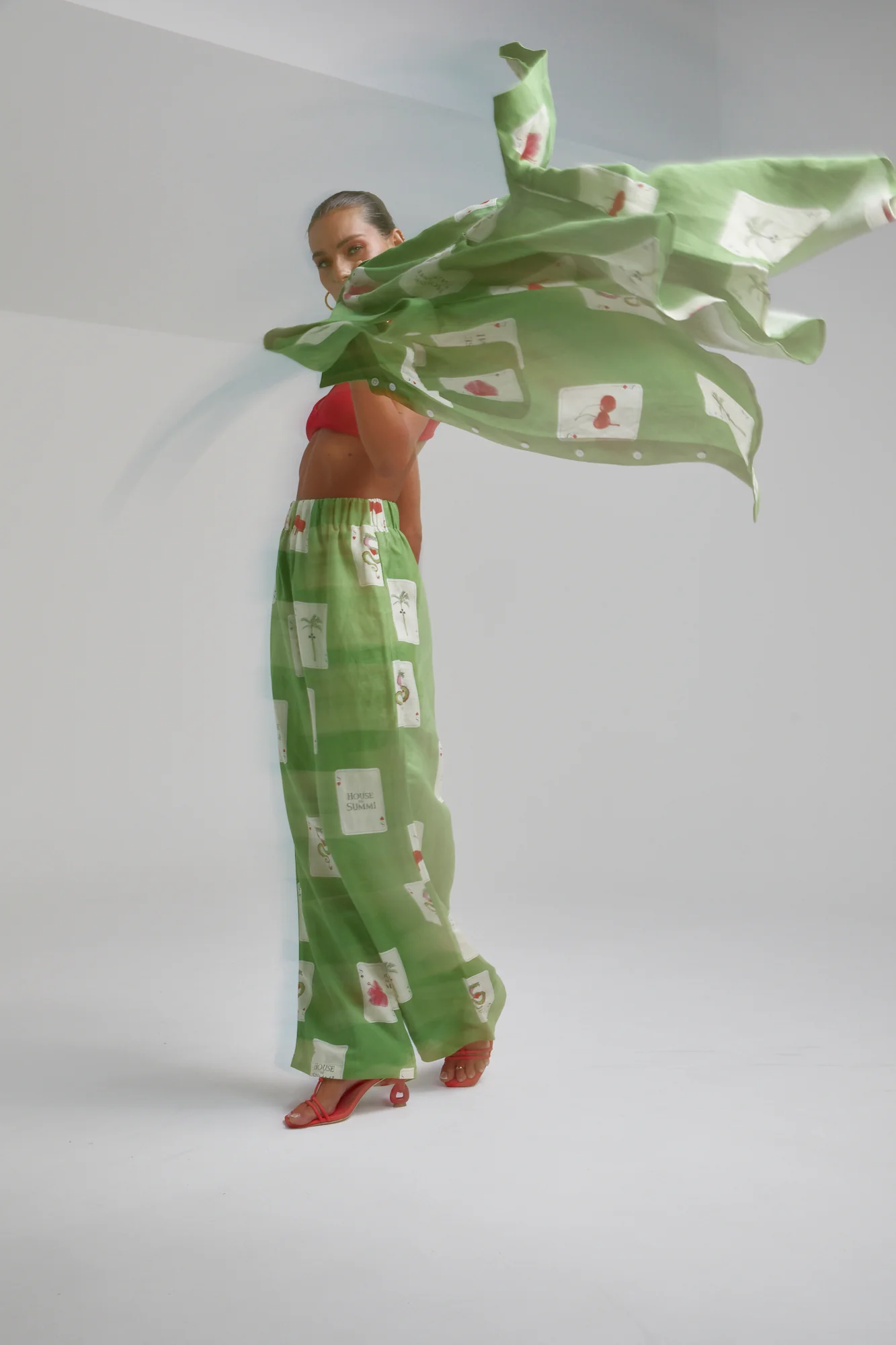 Linen Pants HOUSE OF SUMMI TARRAGON - Image 13