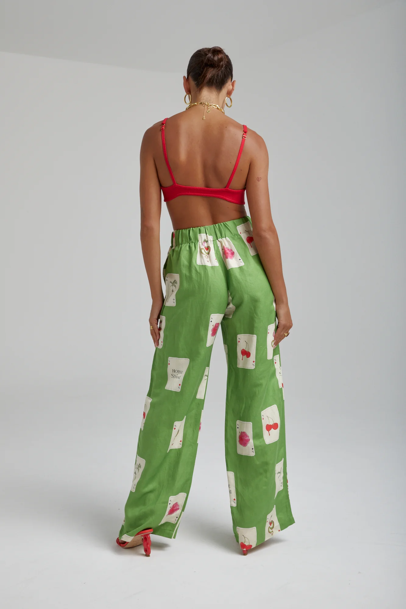 Linen Pants HOUSE OF SUMMI TARRAGON - Image 4