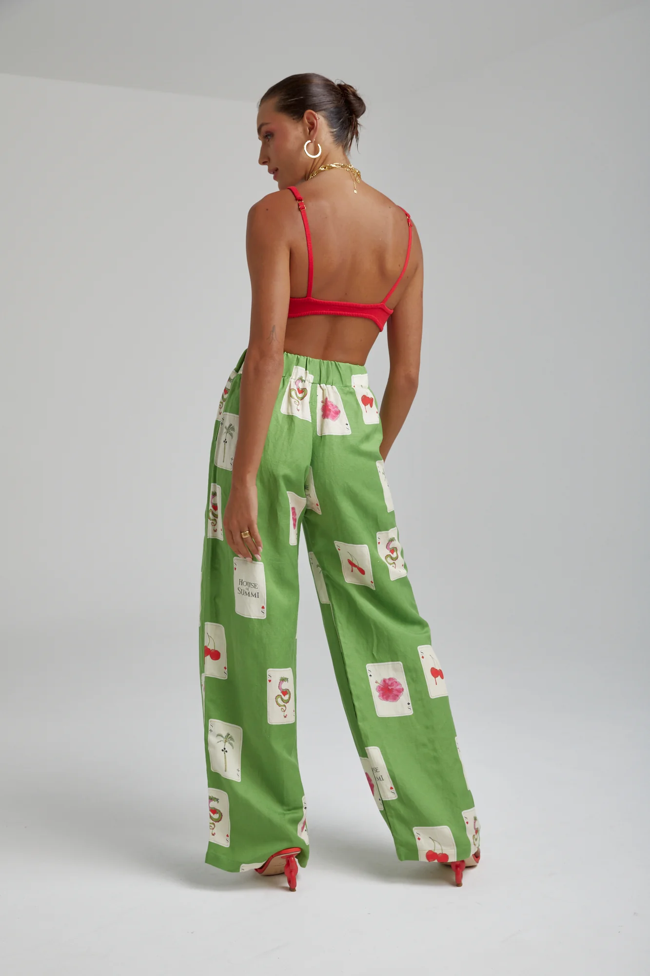 Linen Pants HOUSE OF SUMMI TARRAGON - Image 5