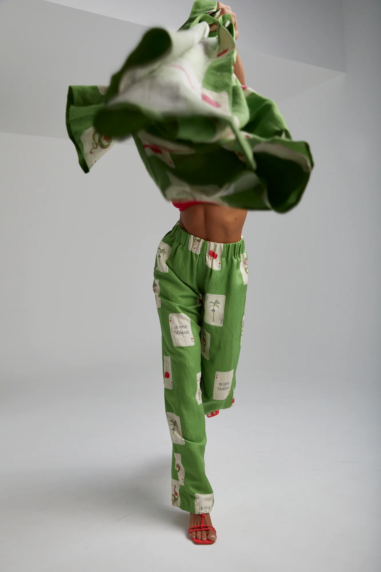 Linen Pants HOUSE OF SUMMI TARRAGON - Image 8