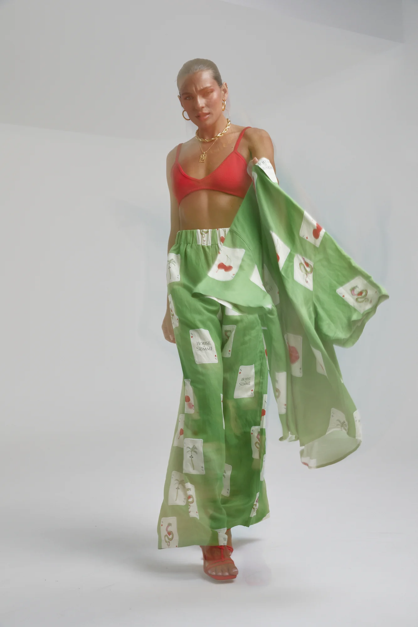 Linen Pants HOUSE OF SUMMI TARRAGON - Image 9