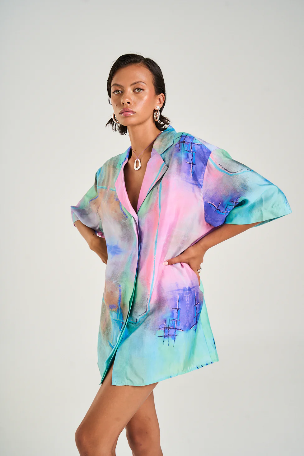 Luka Shirt Dress H20 - Image 5