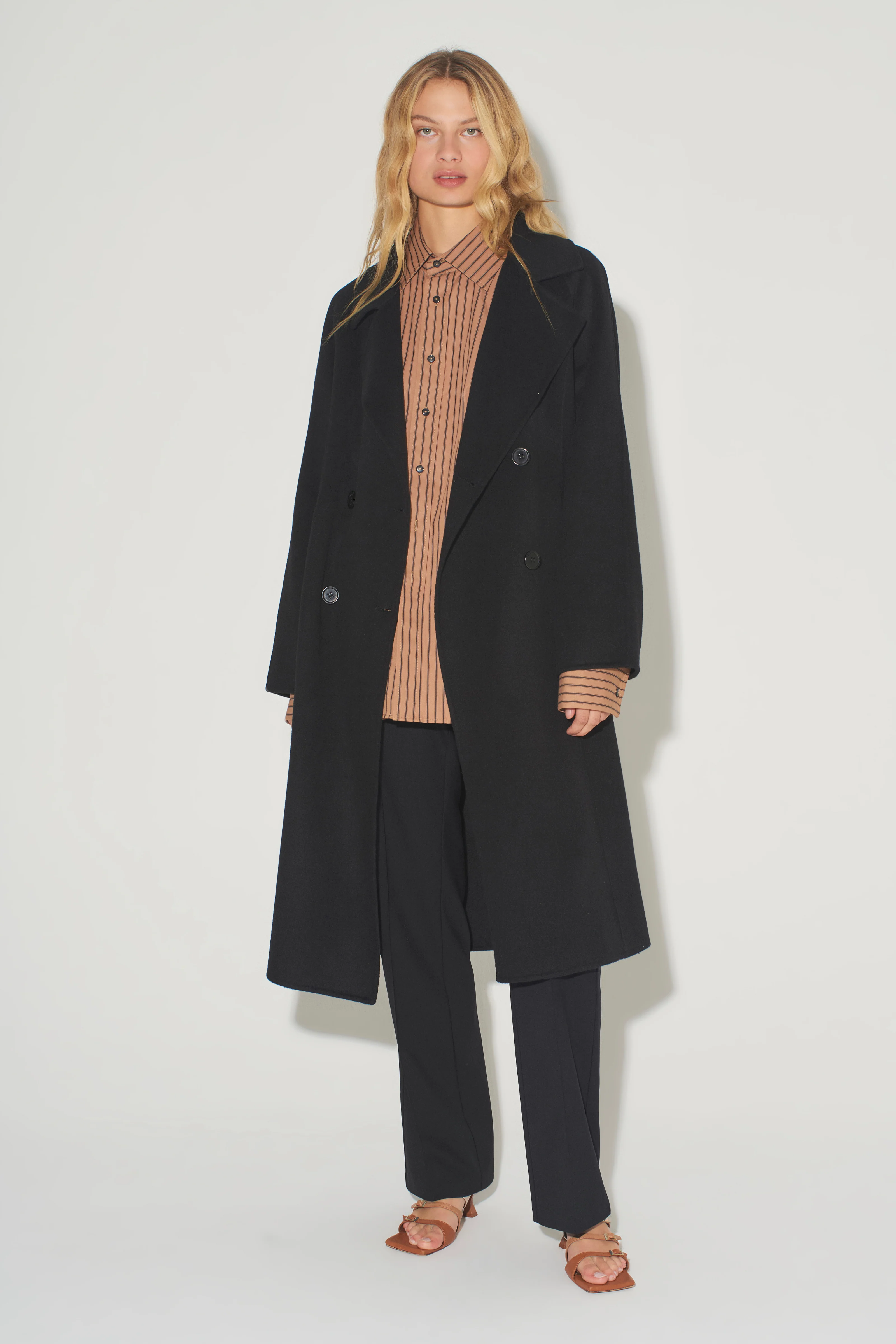 McCall Oversized Shirt Tan Stripe - Image 6