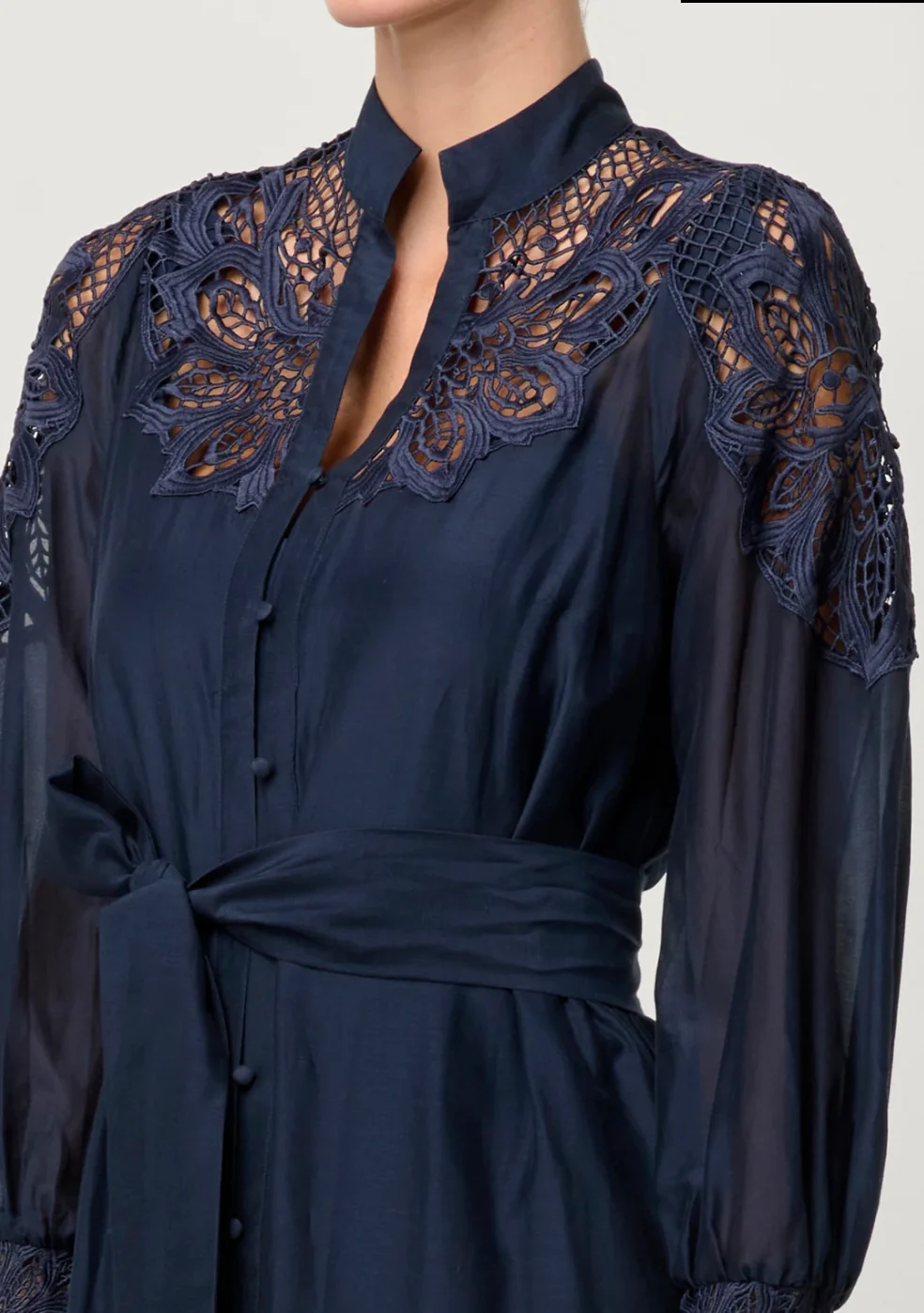 Mirador Cotton Silk Maxi Dress NIGHT SKY - Image 10